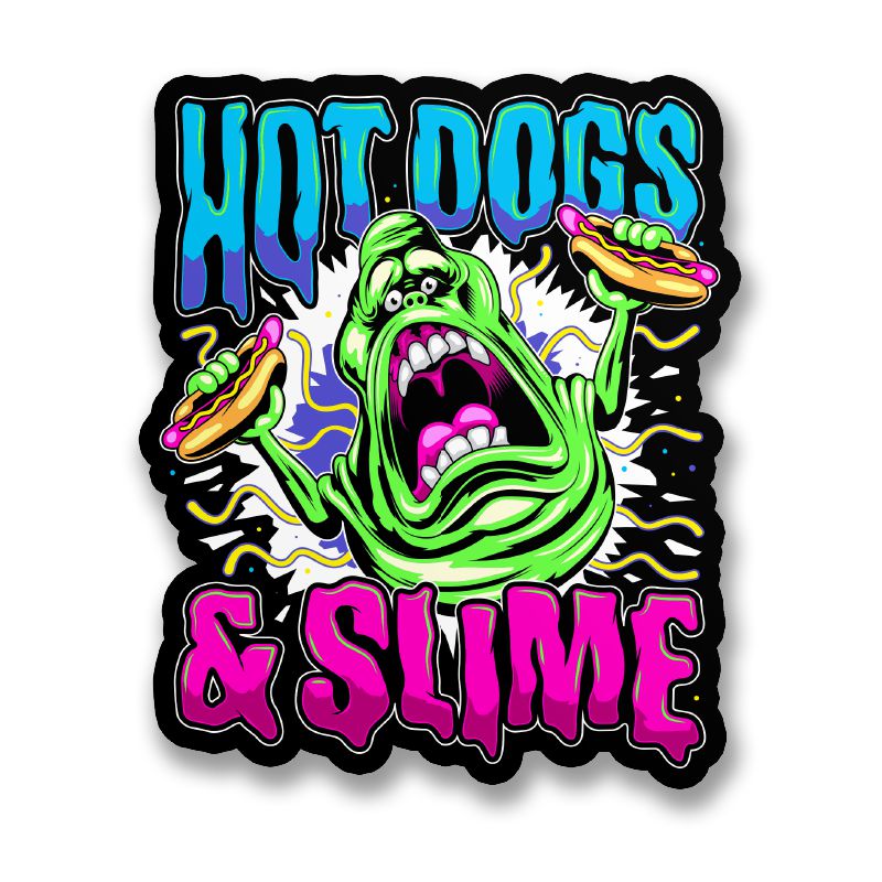 Ghostbusters: Hot Dogs & Slime - Sticker-Sticker-Mighty Underground-Mighty Underground