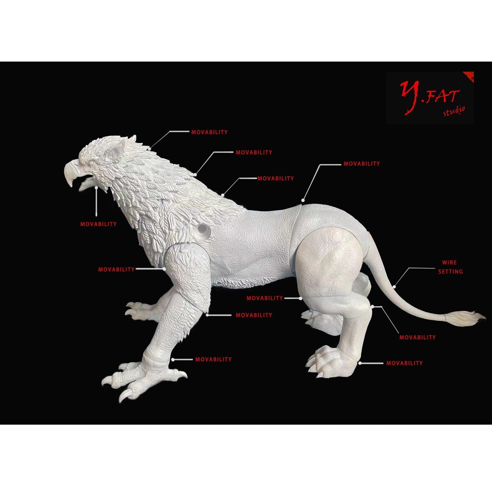 Griffon (White)-Actionfiguren-D20 Studio-Mighty Underground