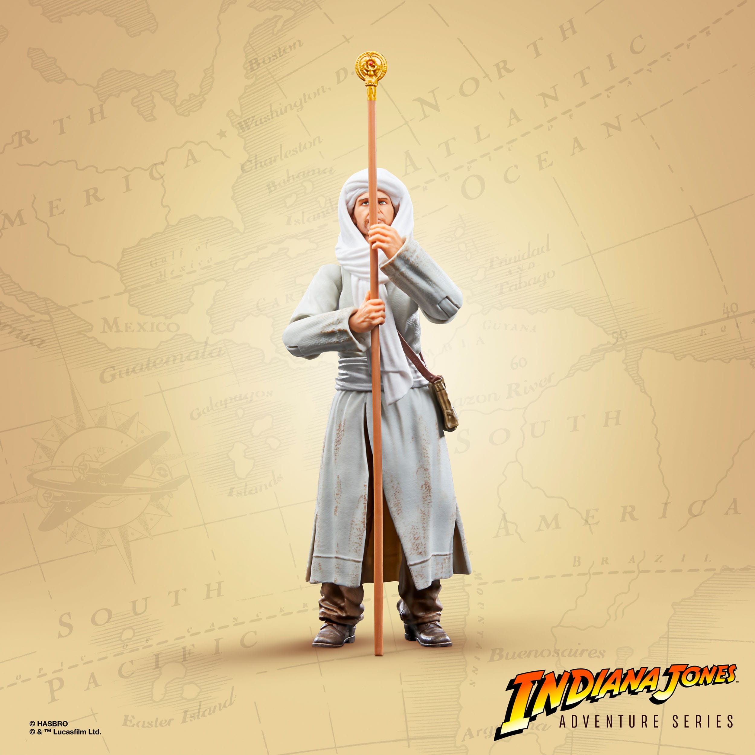 Indiana Jones Adventure Series: Indiana Jones (Map Room, Raiders of the Lost Ark)-Actionfiguren-Hasbro-Mighty Underground