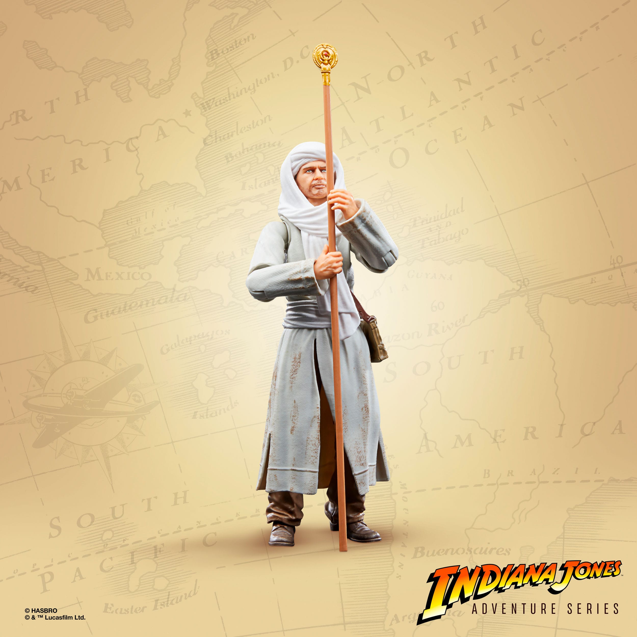 Indiana Jones Adventure Series: Indiana Jones (Map Room, Raiders of the Lost Ark)-Actionfiguren-Hasbro-Mighty Underground