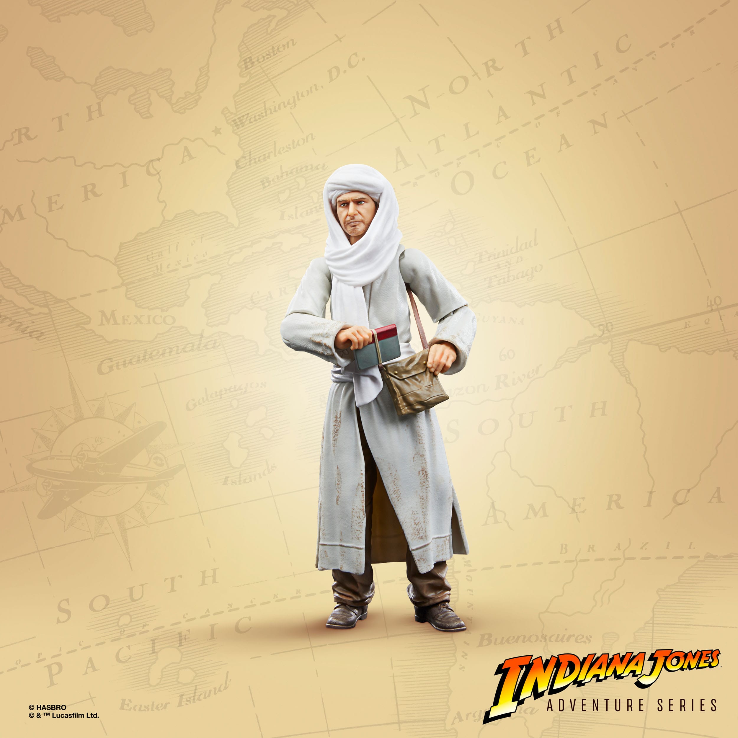 Indiana Jones Adventure Series: Indiana Jones (Map Room, Raiders of the Lost Ark)-Actionfiguren-Hasbro-Mighty Underground