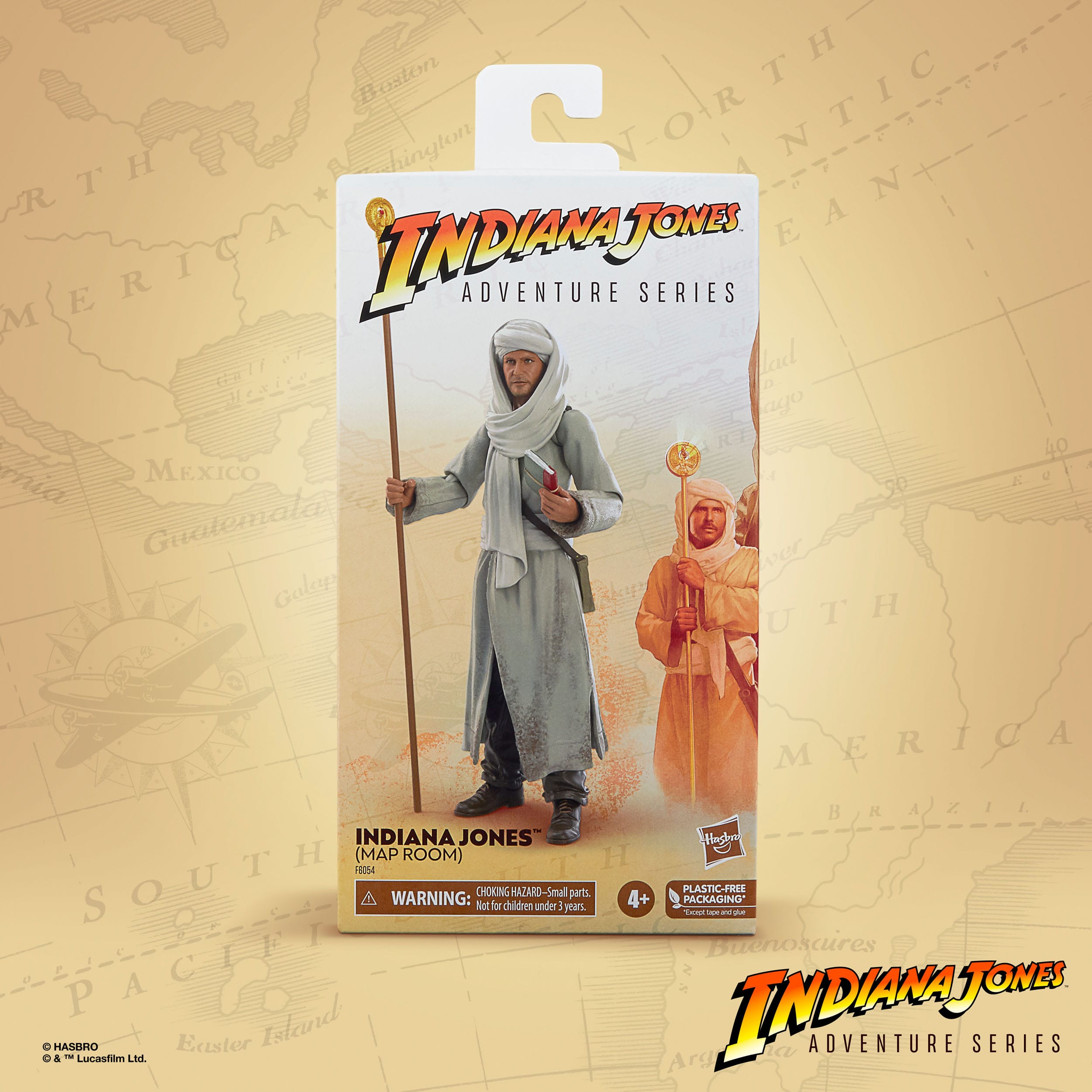 Indiana Jones Adventure Series: Indiana Jones (Map Room, Raiders of the Lost Ark)-Actionfiguren-Hasbro-Mighty Underground