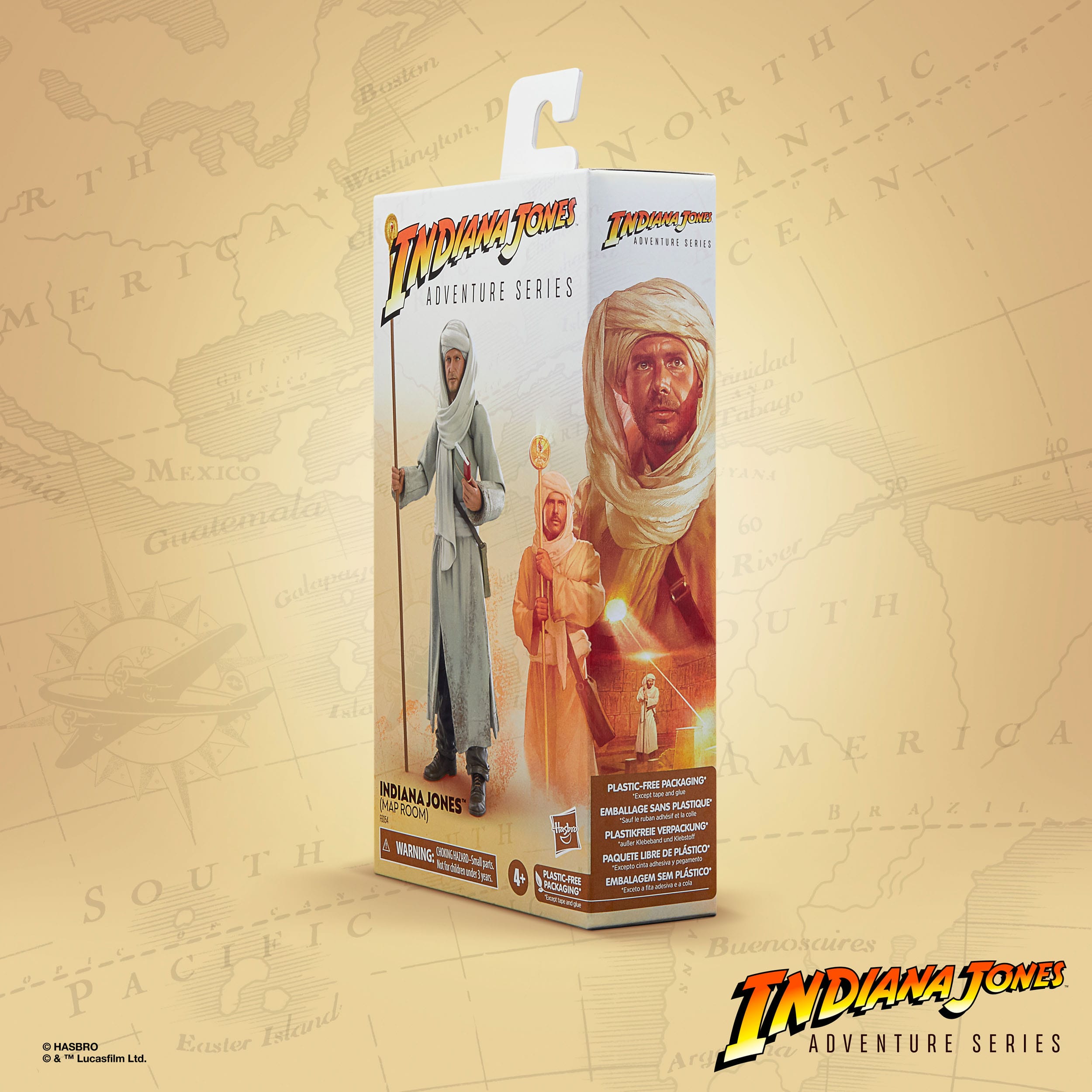 Indiana Jones Adventure Series: Indiana Jones (Map Room, Raiders of the Lost Ark)-Actionfiguren-Hasbro-Mighty Underground