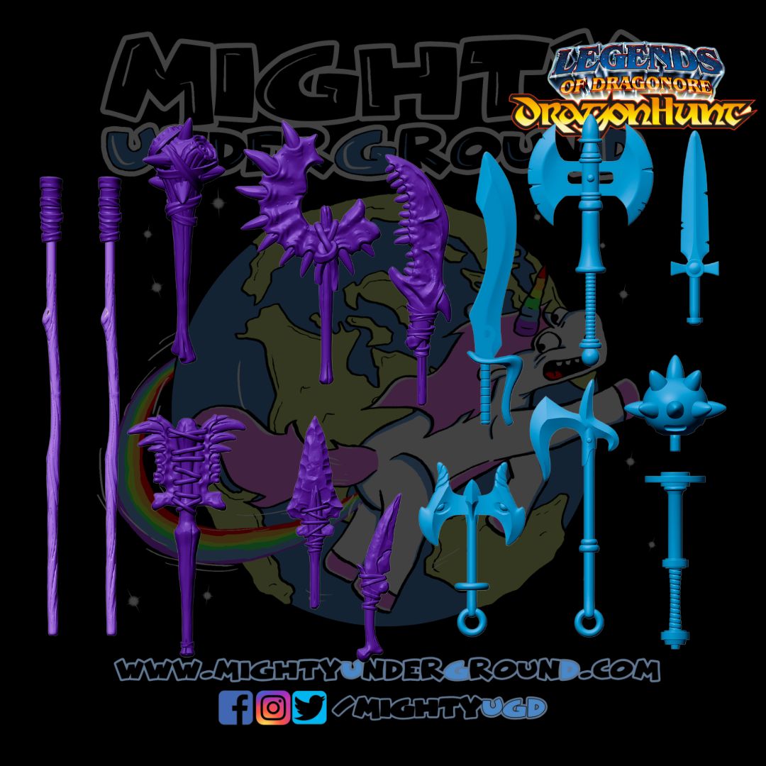 Legends of Dragonore: Dragon Hunt Weapons Pack-Actionfiguren-Formo Toys-Mighty Underground