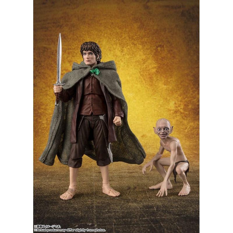 Lord of the Rings: Frodo Baggins & Gollum-Actionfiguren-Bandai Tamashii Nations-Mighty Underground