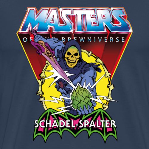 MOTU: Schädel-Spalter - blau - T-Shirt-Merchandise-Masters of the Brewniverse-Mighty Underground