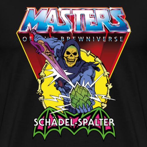 MOTU: Schädel-Spalter - schwarz - T-Shirt-Merchandise-Masters of the Brewniverse-Mighty Underground