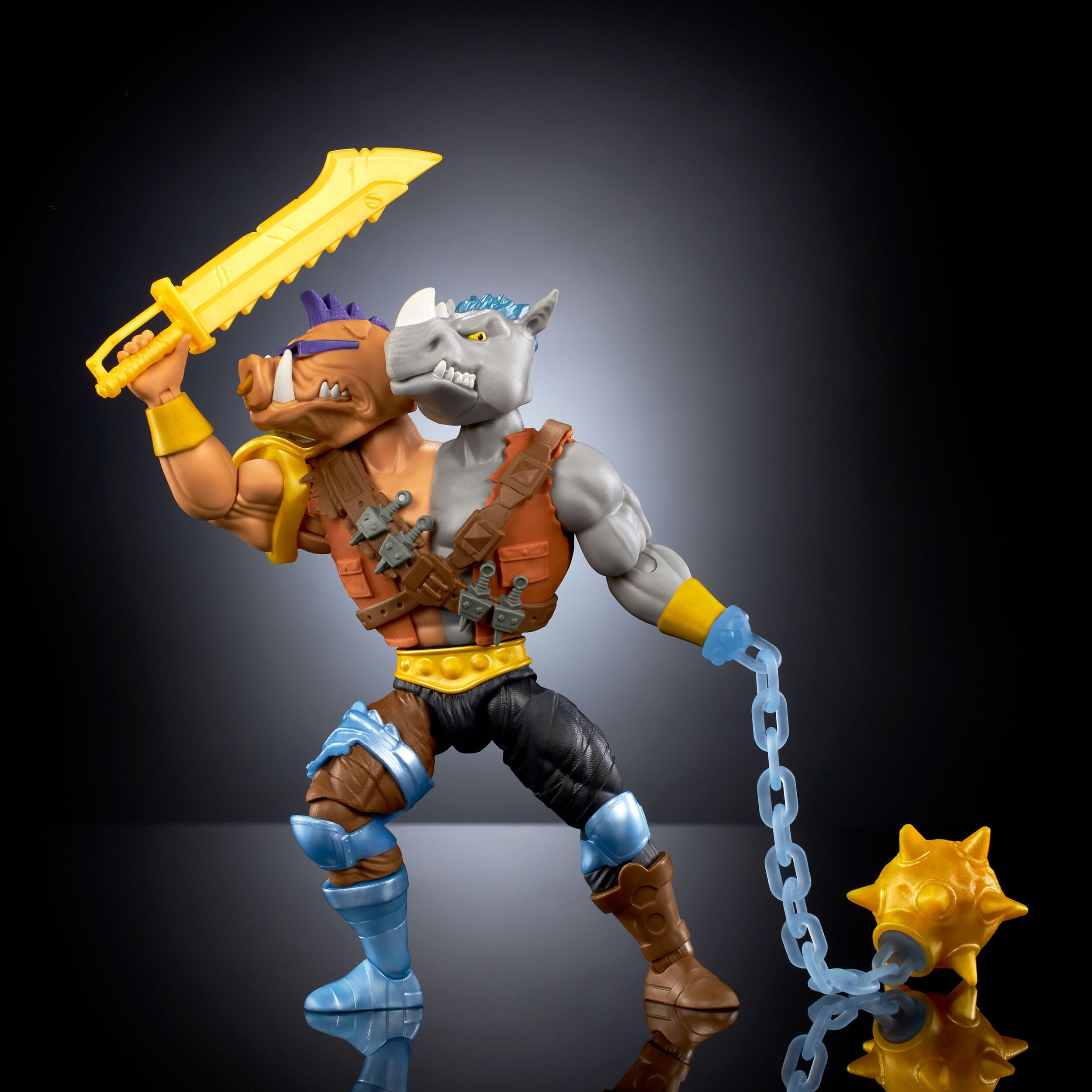 MOTU x TMNT Turtles of Grayskull: 4 Figuren + Metal-Boto BAF-Set-Actionfiguren-Mattel-Mighty Underground