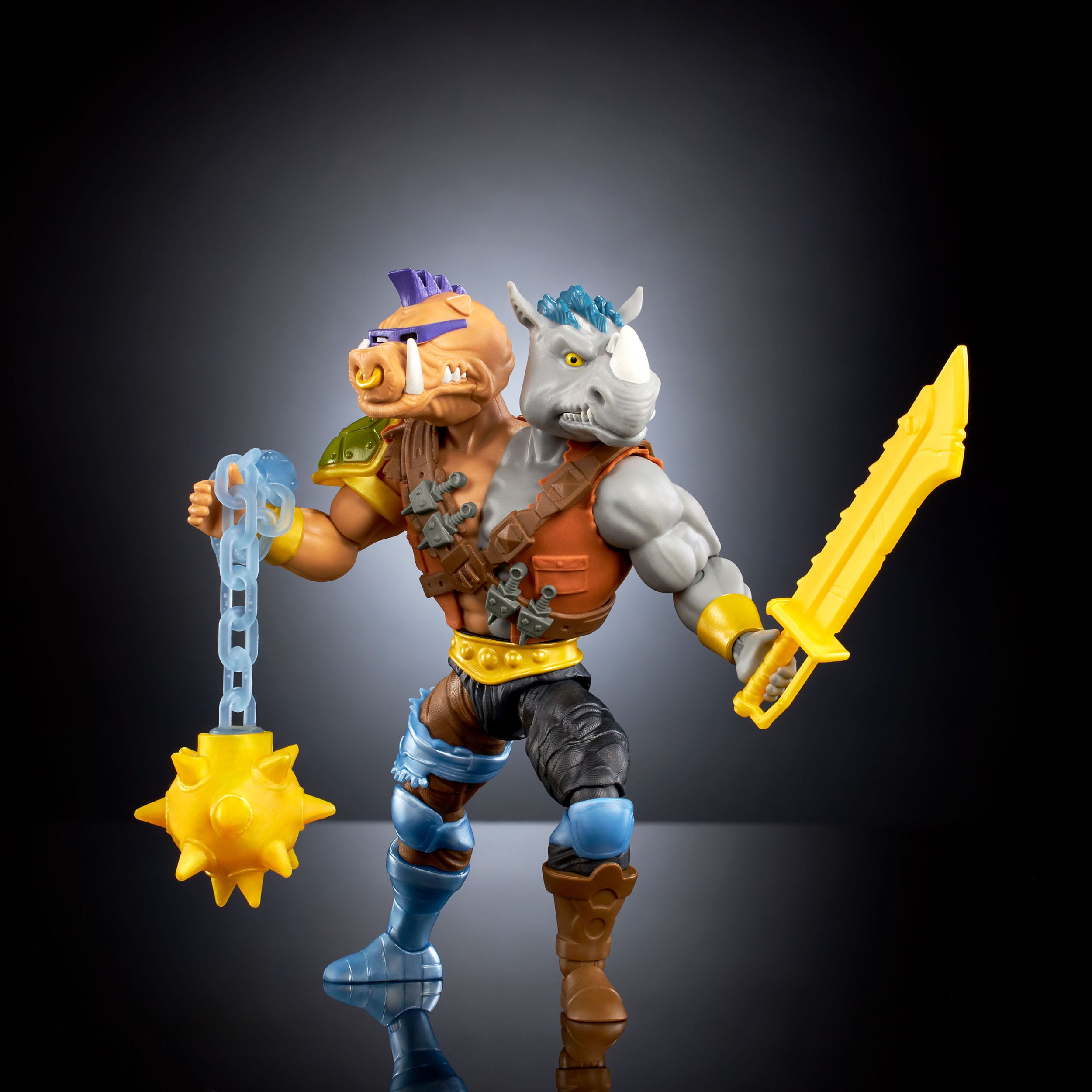 MOTU x TMNT Turtles of Grayskull: 4 Figuren + Metal-Boto BAF-Set-Actionfiguren-Mattel-Mighty Underground