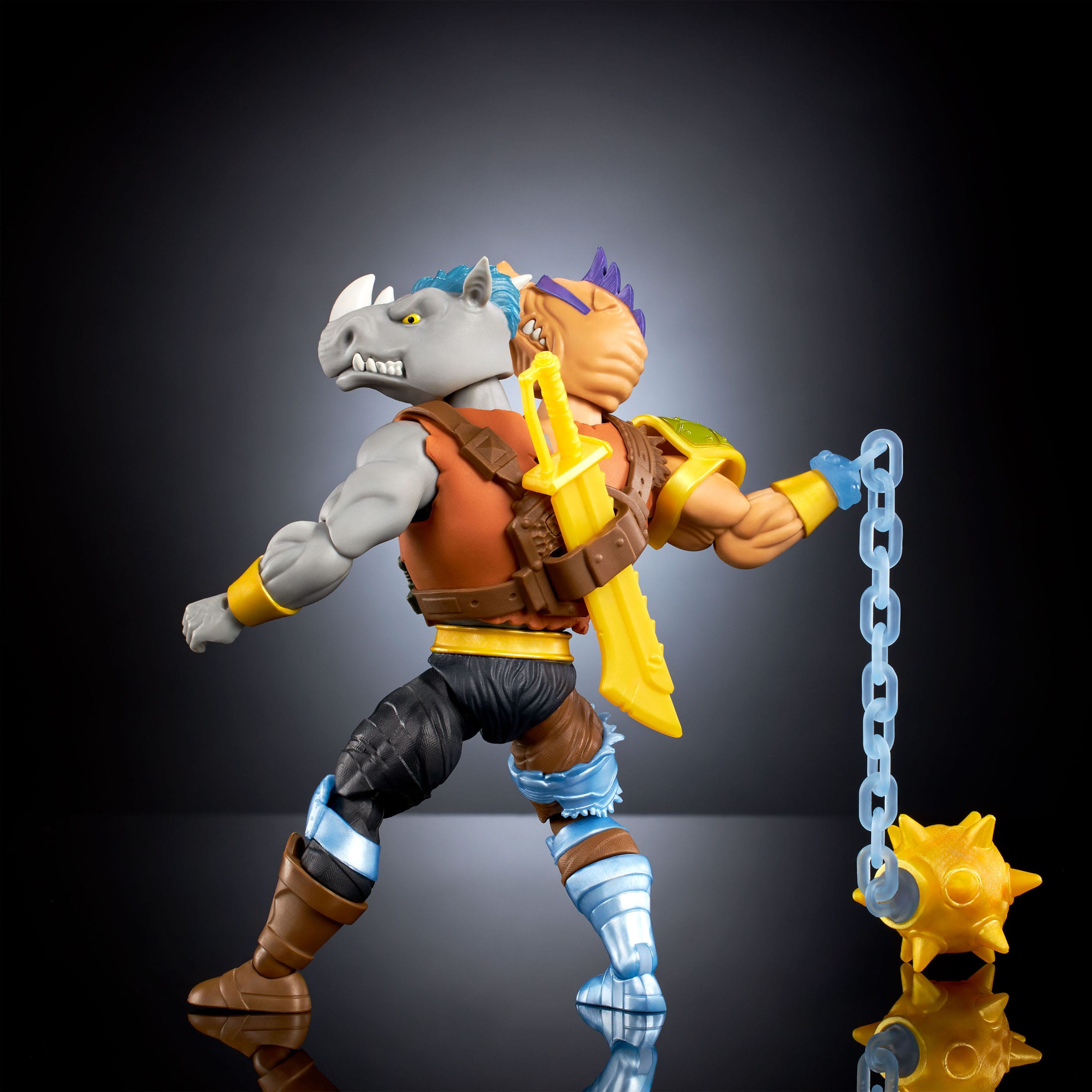 MOTU x TMNT Turtles of Grayskull: 4 Figuren + Metal-Boto BAF-Set-Actionfiguren-Mattel-Mighty Underground