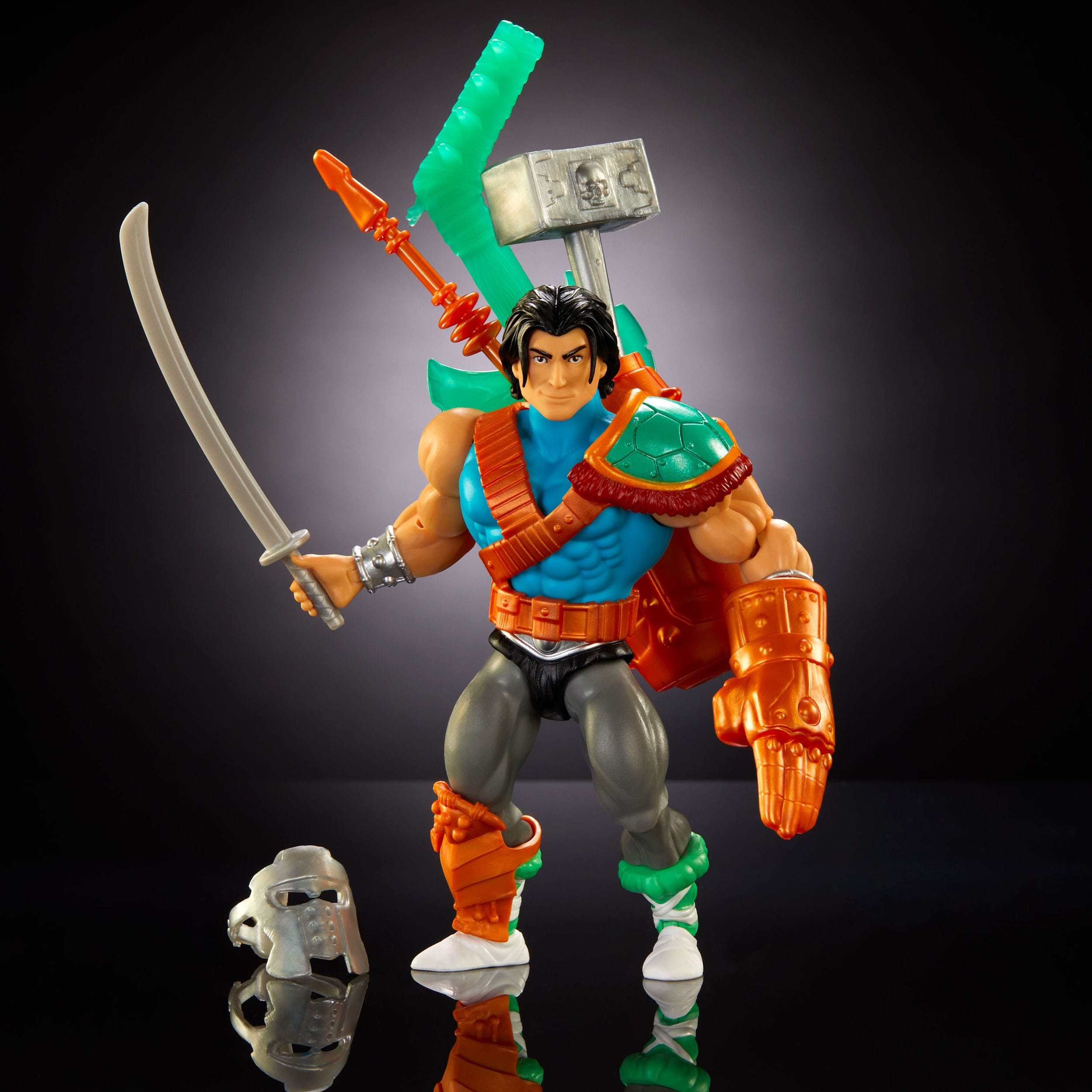 MOTU x TMNT Turtles of Grayskull: Casey Jones-Actionfiguren-Mattel-Mighty Underground