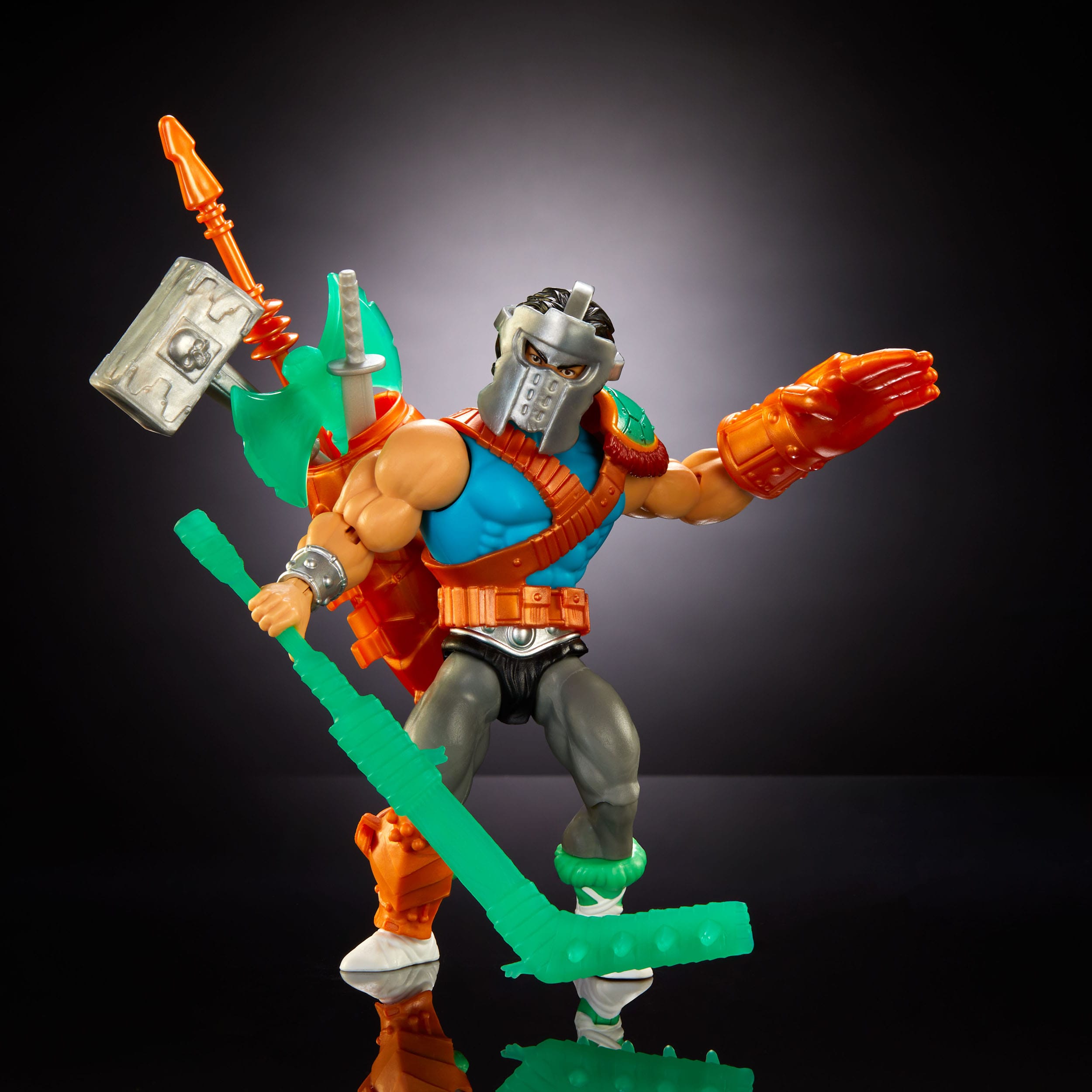 MOTU x TMNT Turtles of Grayskull: Casey Jones-Actionfiguren-Mattel-Mighty Underground