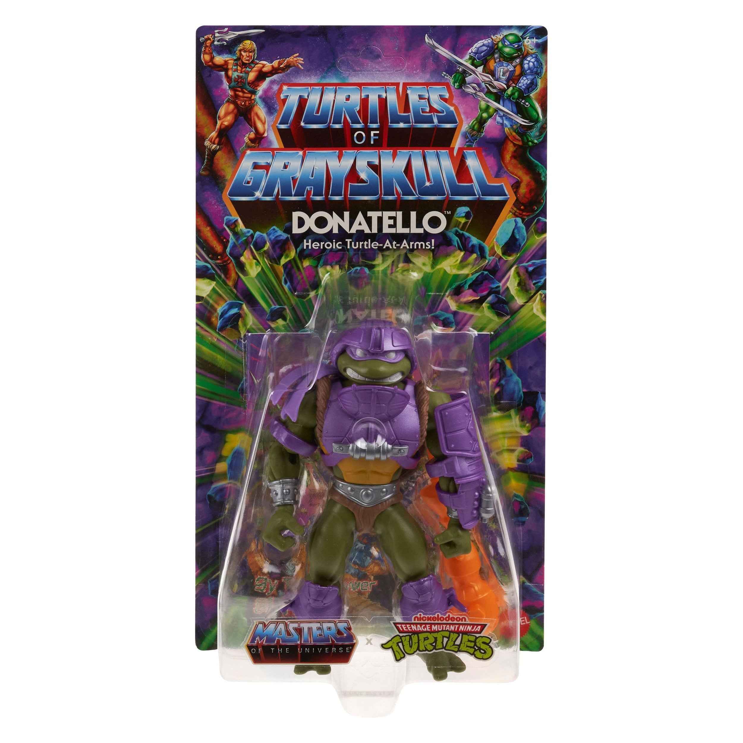 MOTU x TMNT Turtles of Grayskull: Donatello (US-Karte)-Actionfiguren-Mattel-Mighty Underground