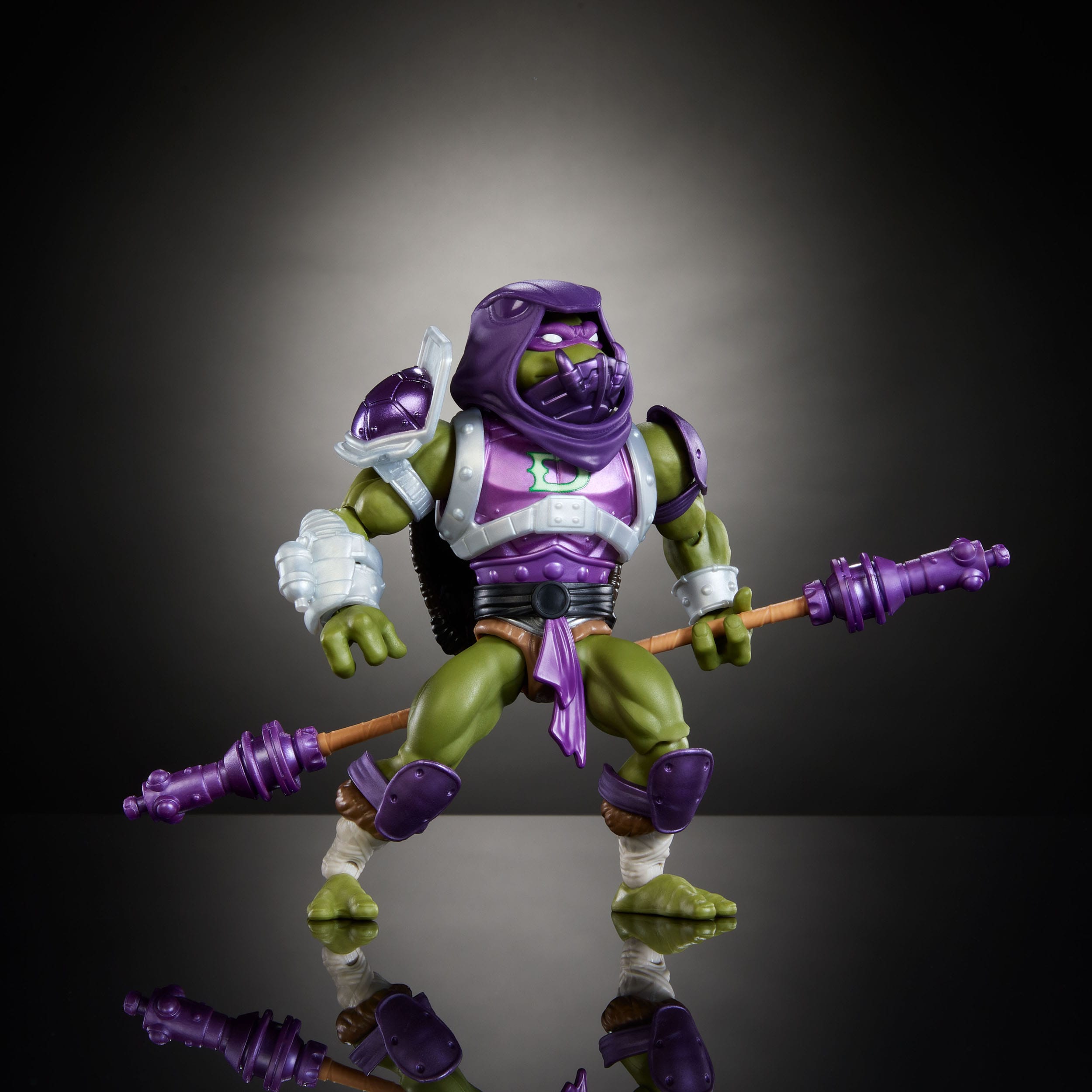 MOTU x TMNT Turtles of Grayskull: Donatello (US-Karte) (Wave 5)-Actionfiguren-Mattel-Mighty Underground