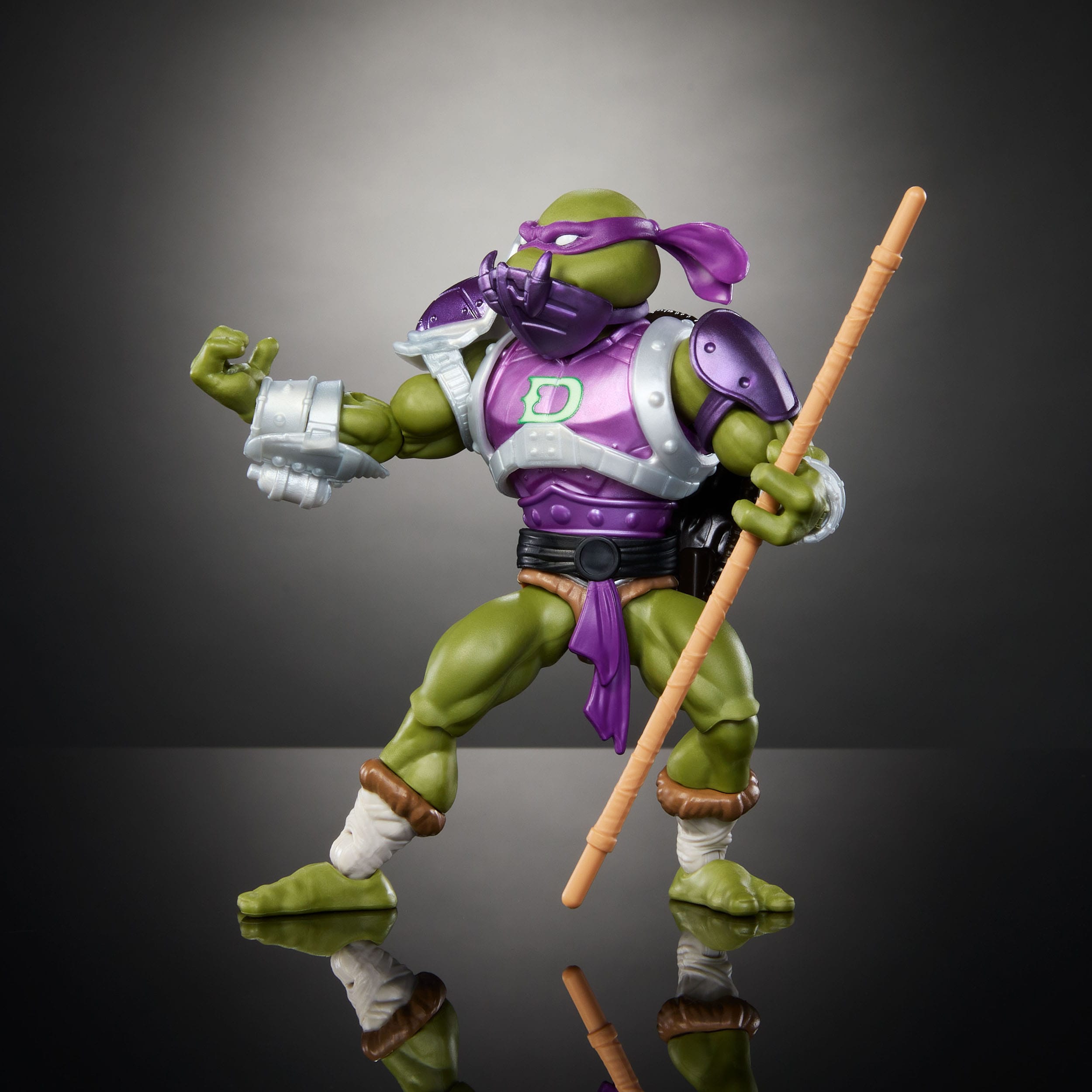 MOTU x TMNT Turtles of Grayskull: Donatello (US-Karte) (Wave 5)-Actionfiguren-Mattel-Mighty Underground