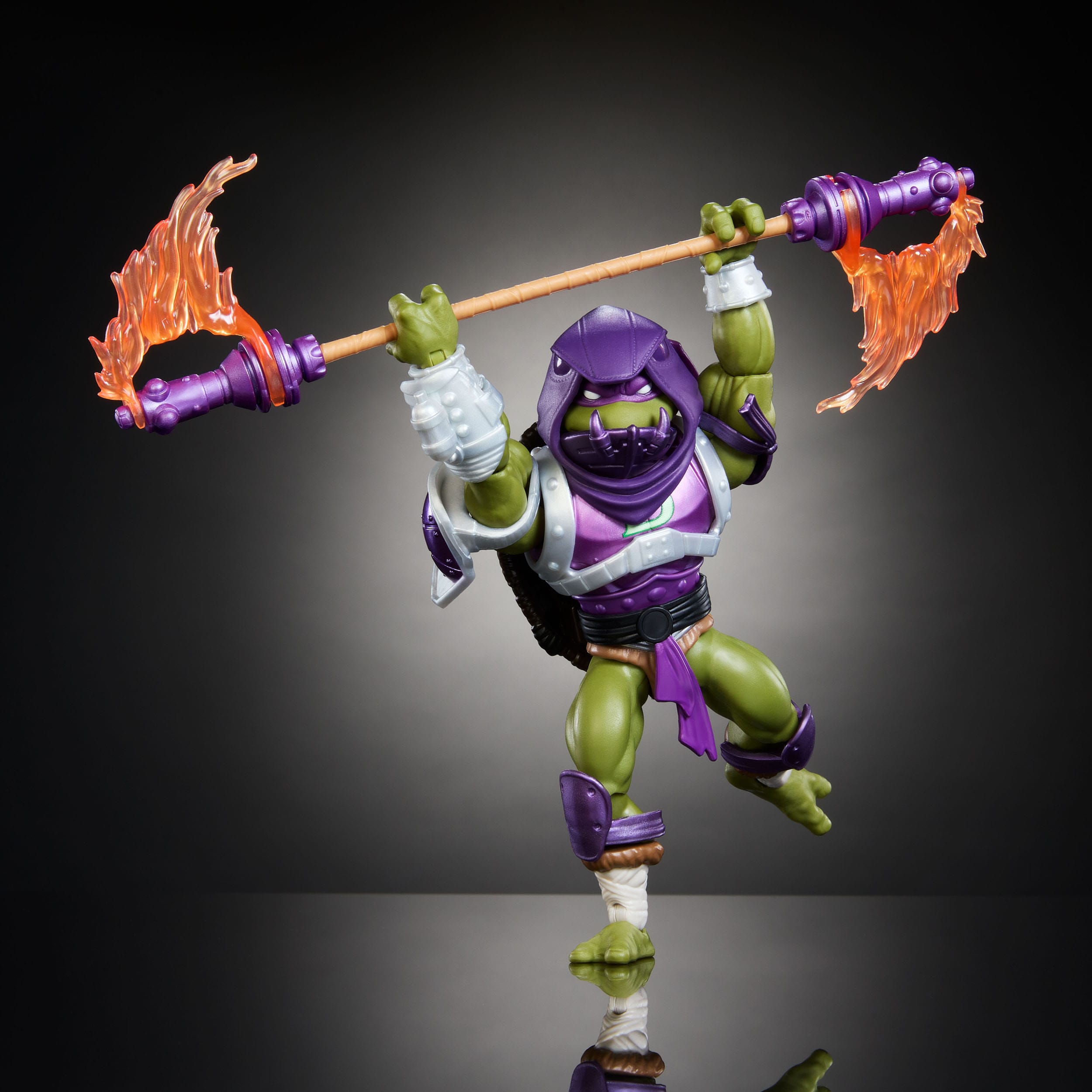 MOTU x TMNT Turtles of Grayskull: Donatello (US-Karte) (Wave 5)-Actionfiguren-Mattel-Mighty Underground