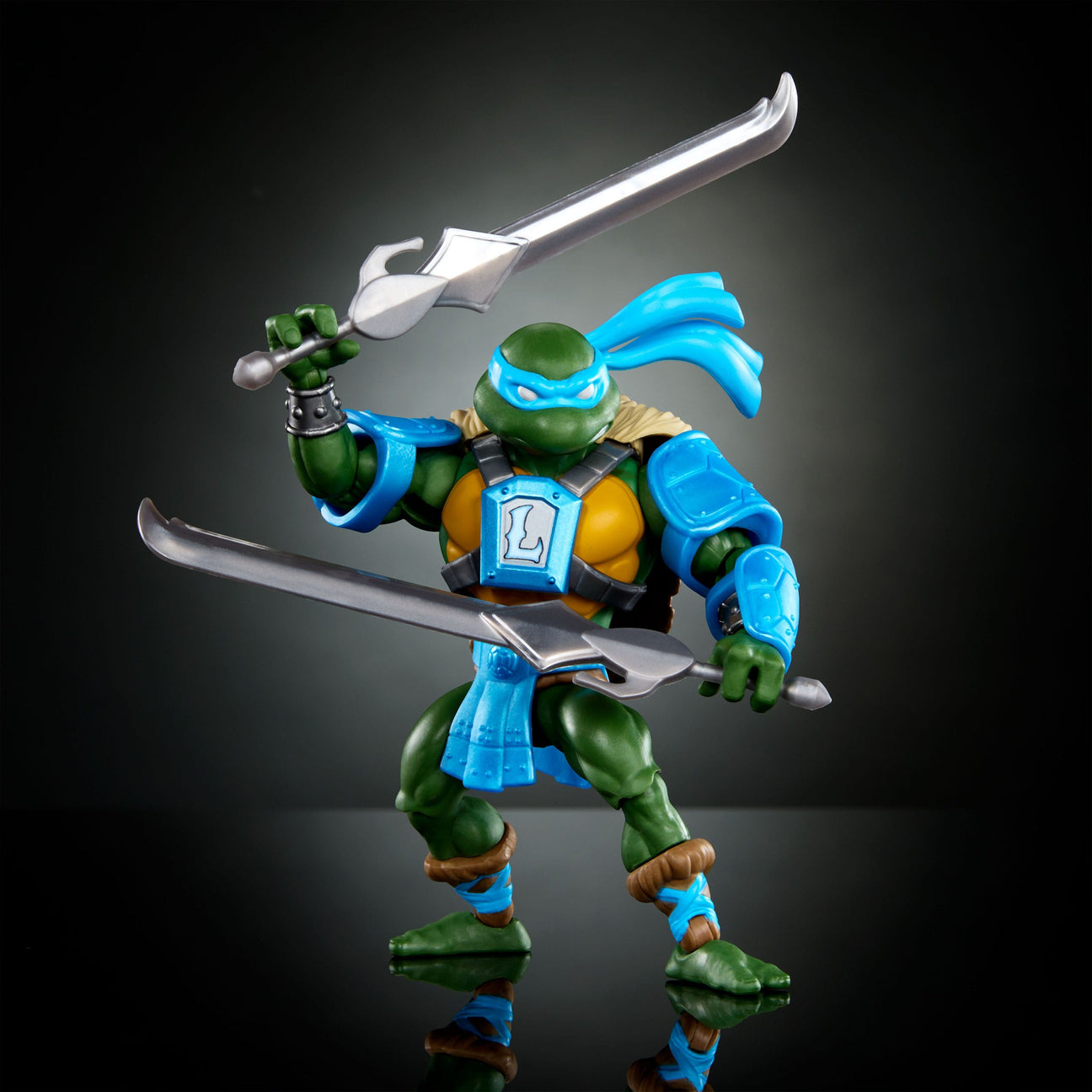 MOTU x TMNT Turtles of Grayskull: Leonardo (US-Karte)-Actionfiguren-Mattel-Mighty Underground