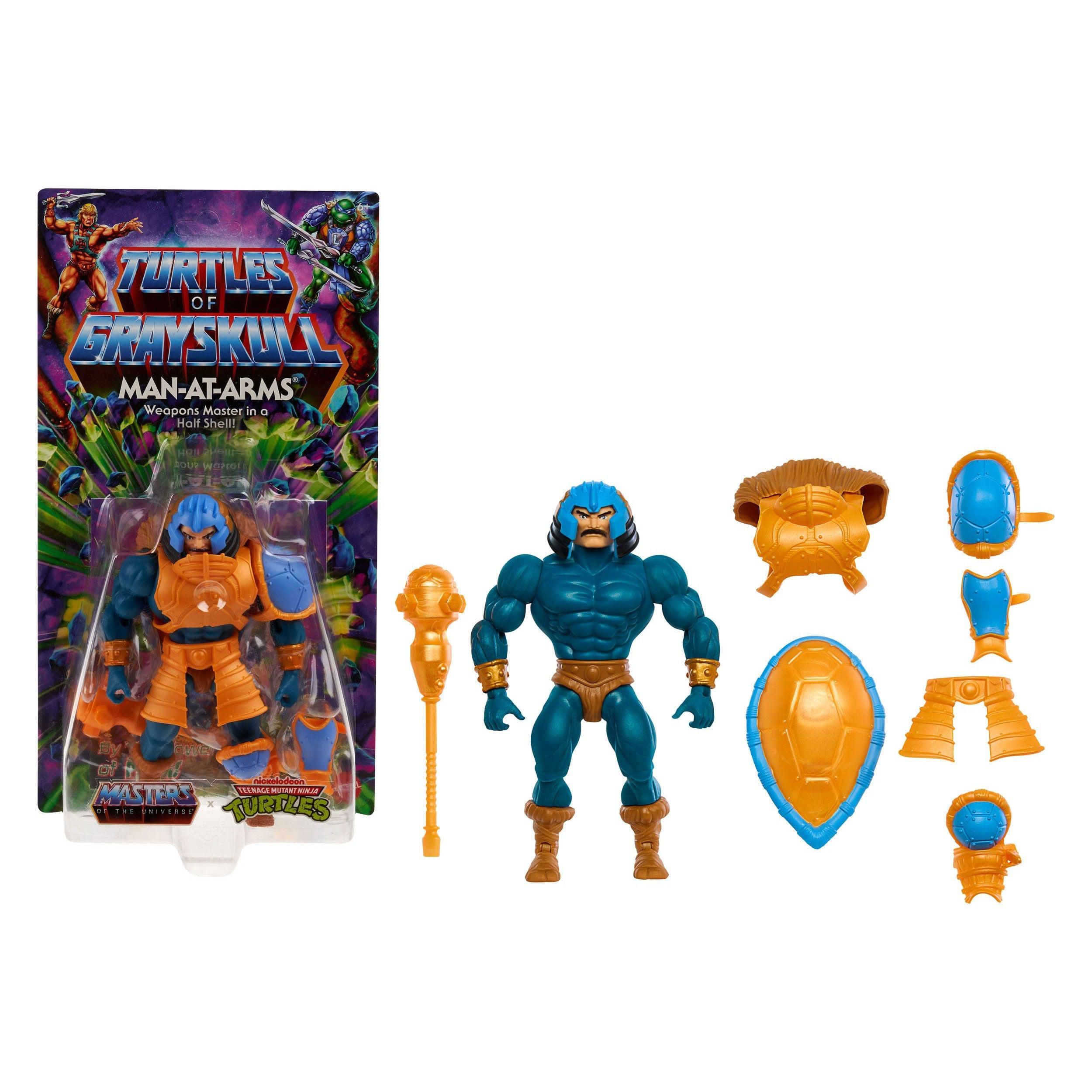 MOTU x TMNT Turtles of Grayskull: Man-At-Arms (US-Karte)-Actionfiguren-Mattel-Mighty Underground