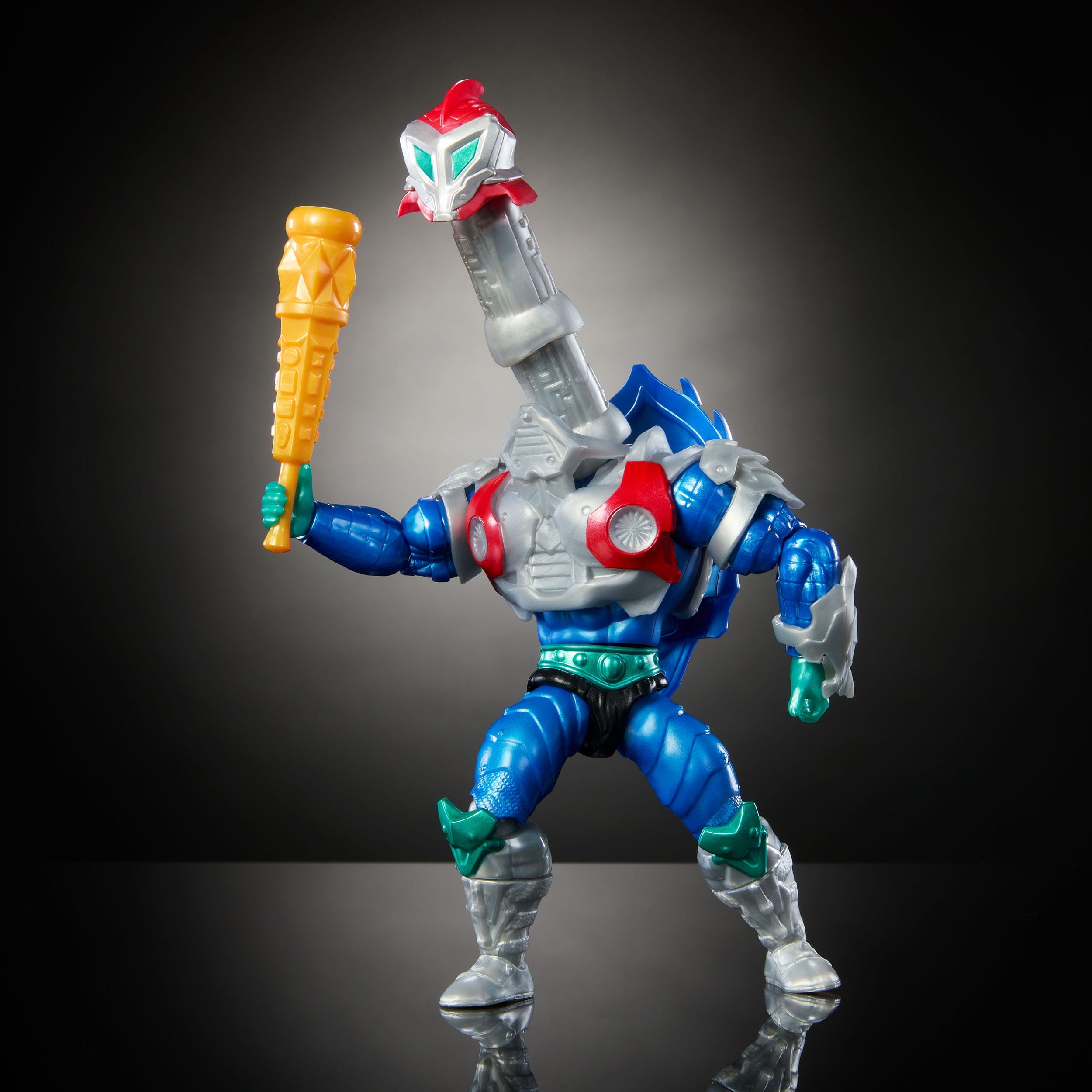 MOTU x TMNT Turtles of Grayskull: Mekaneck (US-Karte)-Actionfiguren-Mattel-Mighty Underground