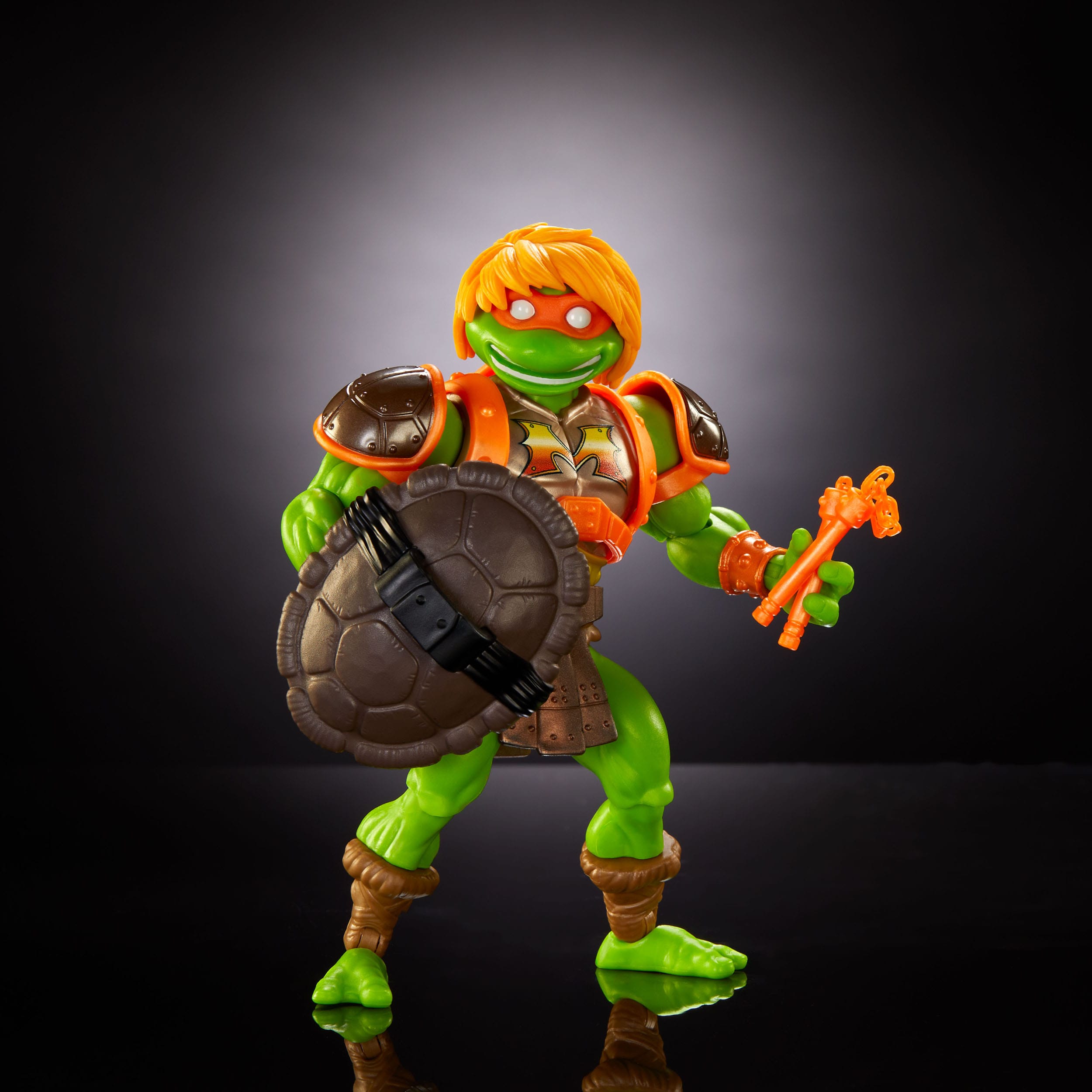 MOTU x TMNT Turtles of Grayskull: Michelangelo-Actionfiguren-Mattel-Mighty Underground