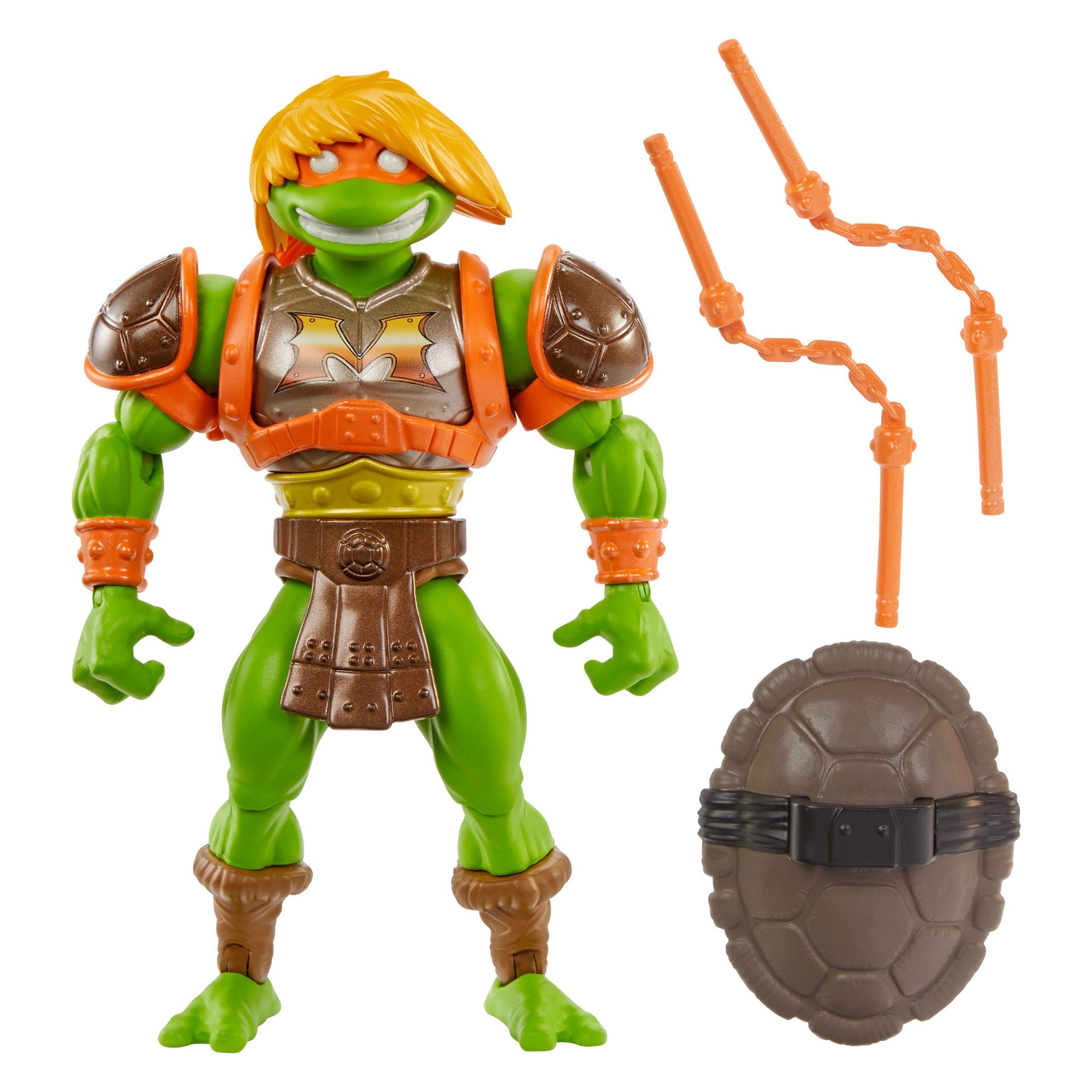 MOTU x TMNT Turtles of Grayskull: Michelangelo-Actionfiguren-Mattel-Mighty Underground