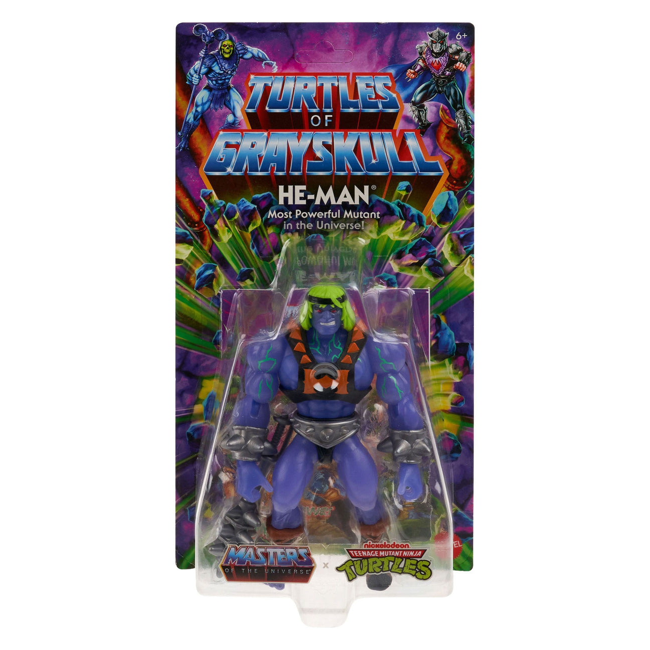 MOTU x TMNT Turtles of Grayskull: Mutated He-Man (US-Karte)-Actionfiguren-Mattel-Mighty Underground
