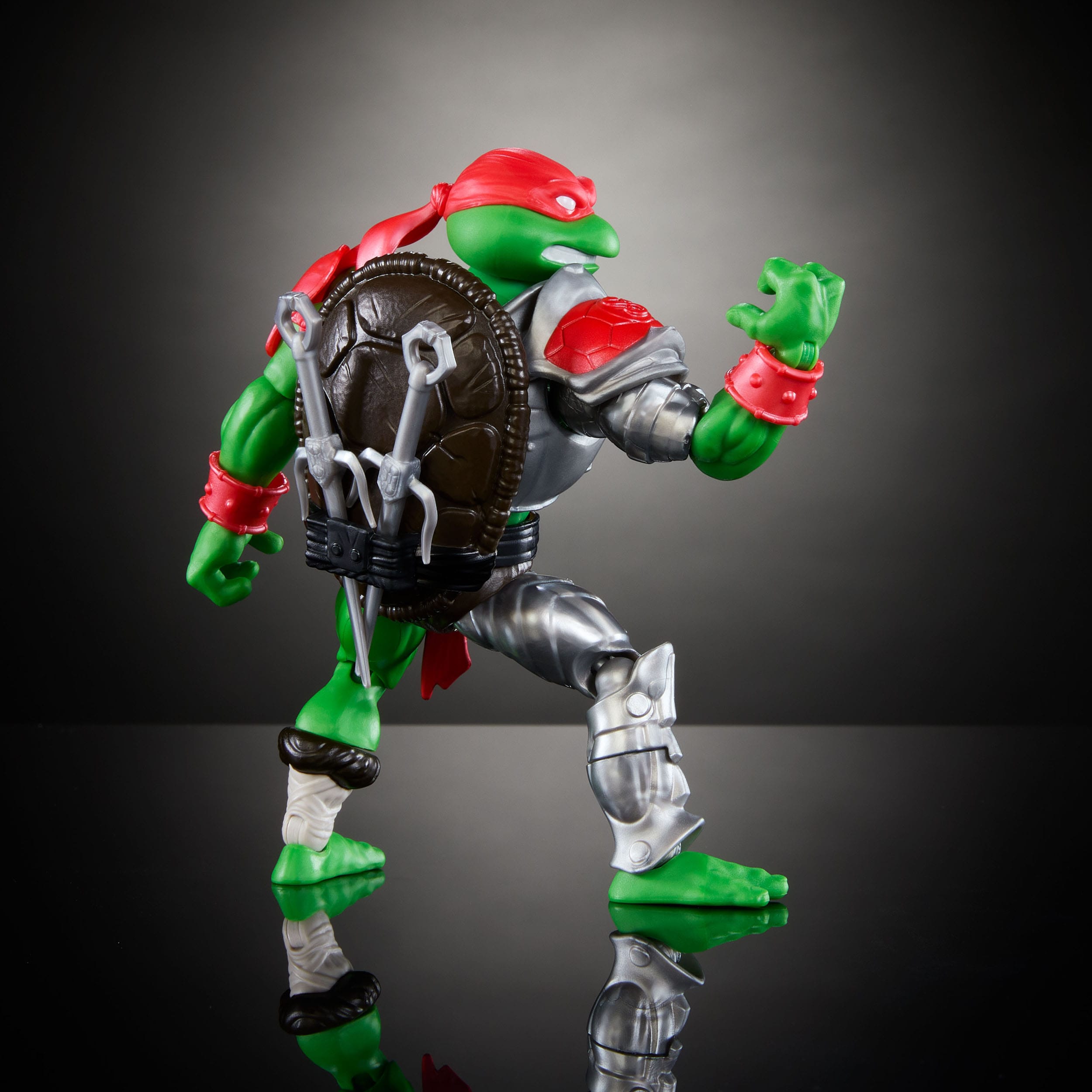 MOTU x TMNT Turtles of Grayskull: Raphael (US-Karte) (Wave 5)-Actionfiguren-Mattel-Mighty Underground