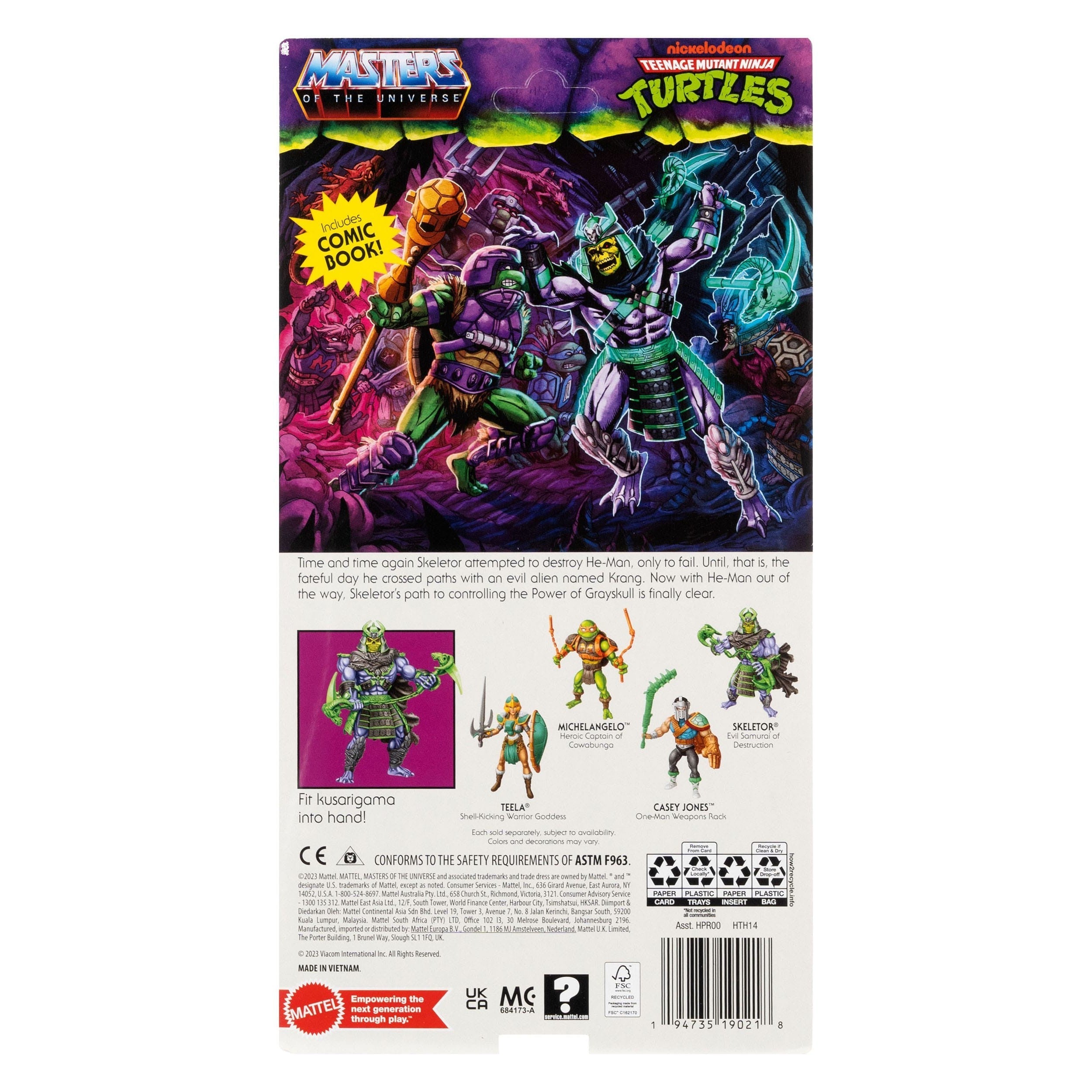 MOTU x TMNT Turtles of Grayskull: Skeletor-Actionfiguren-Mattel-Mighty Underground