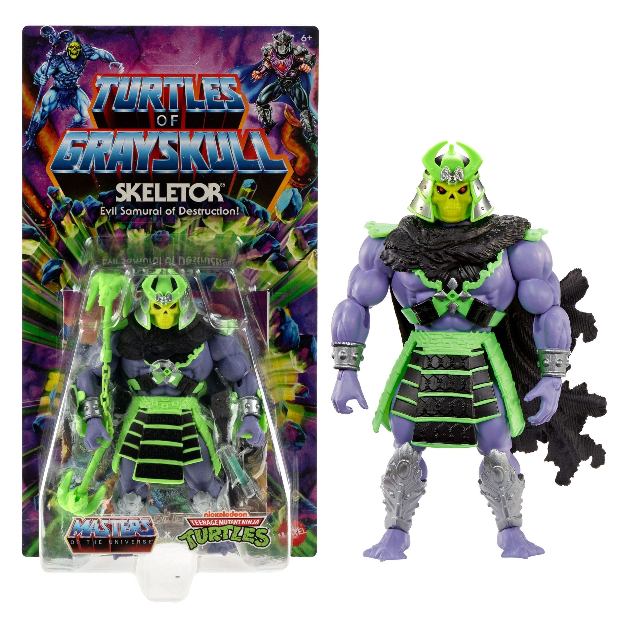 MOTU x TMNT Turtles of Grayskull: Skeletor-Actionfiguren-Mattel-Mighty Underground