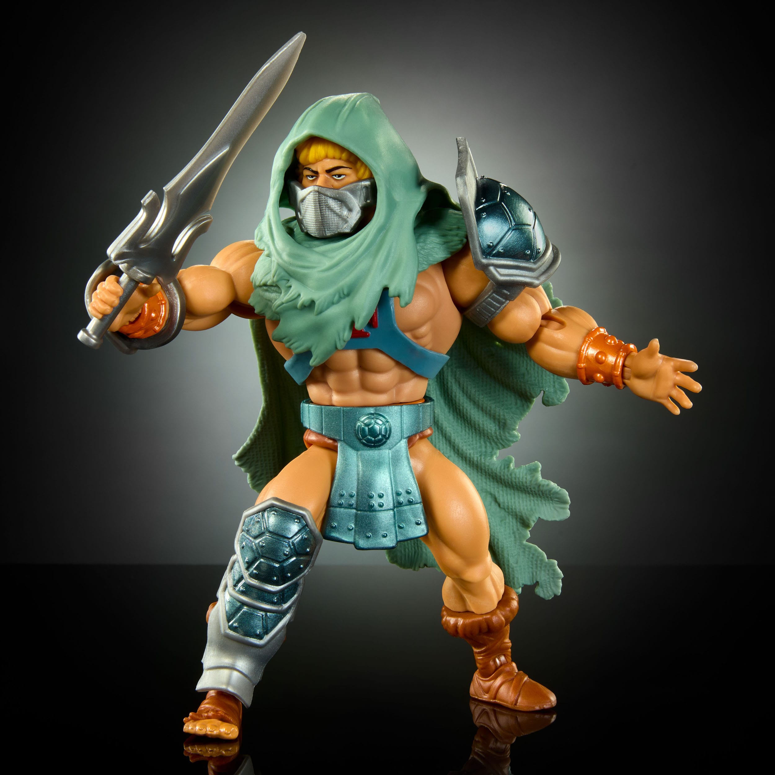 MOTU x TMNT Turtles of Grayskull: Stealth He-Man-Actionfiguren-Mattel-Mighty Underground