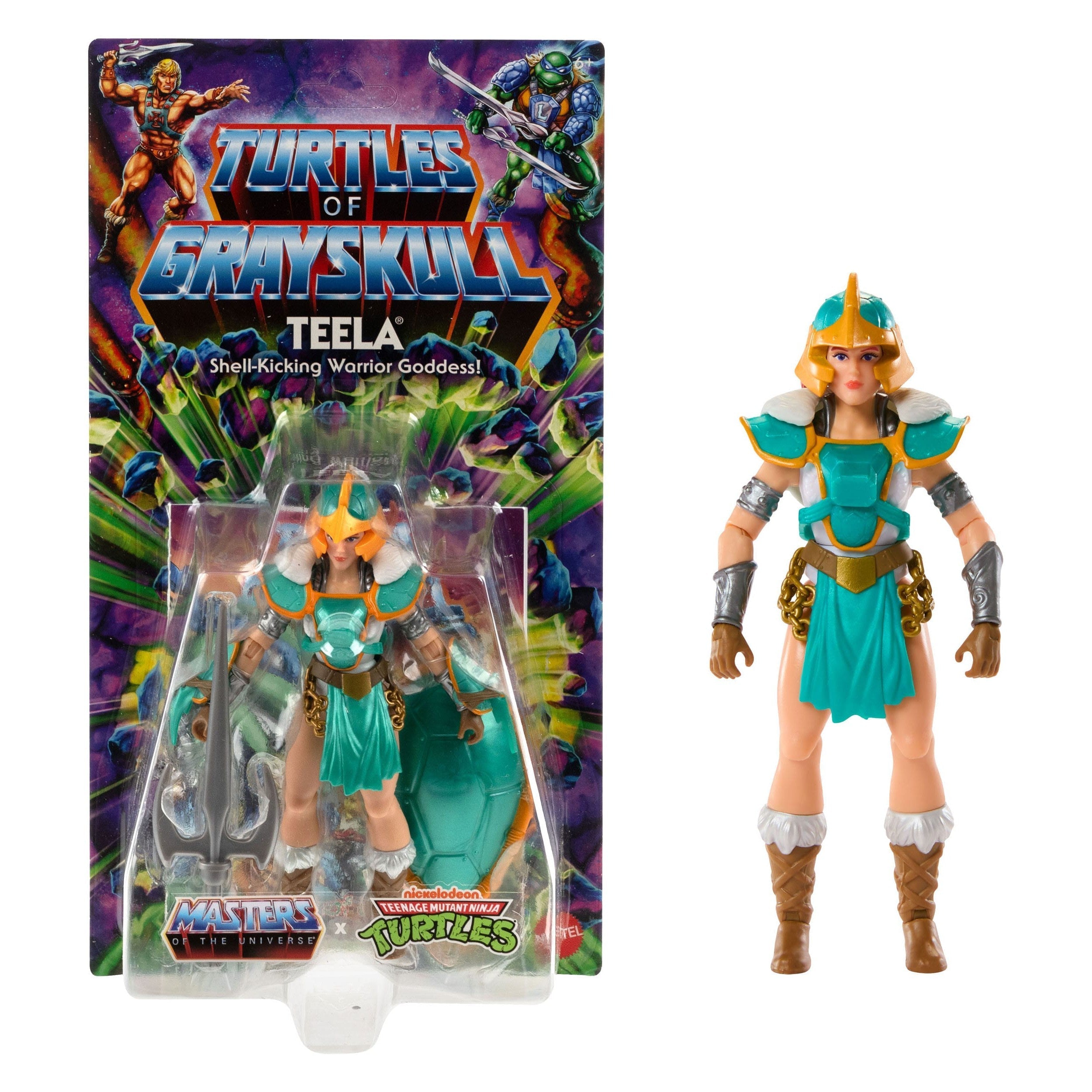 MOTU x TMNT Turtles of Grayskull: Teela-Actionfiguren-Mattel-Mighty Underground