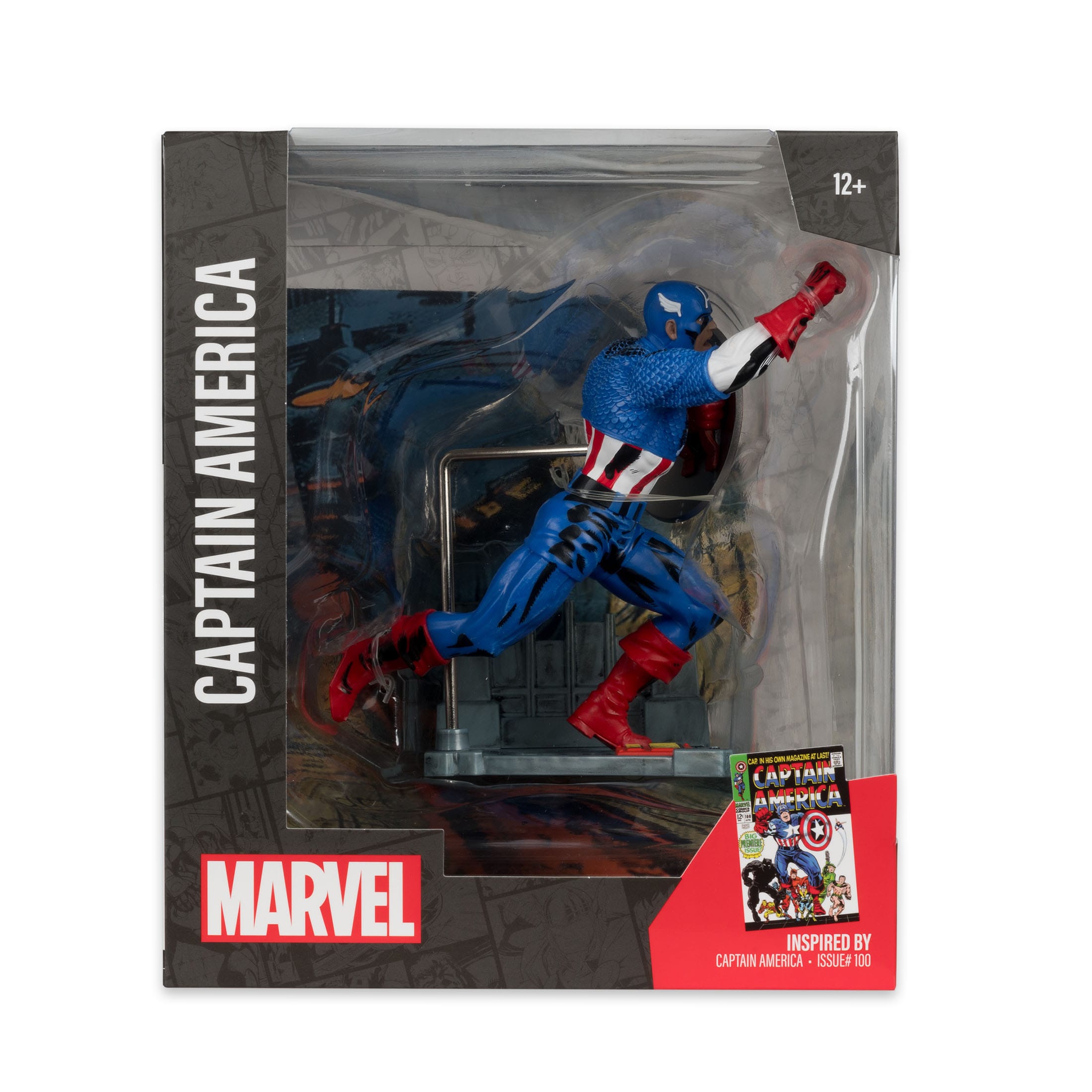 Marvel Collection: Captain America (Captain America #100) - 1:10 Statue-Statue-McFarlane Toys-Mighty Underground