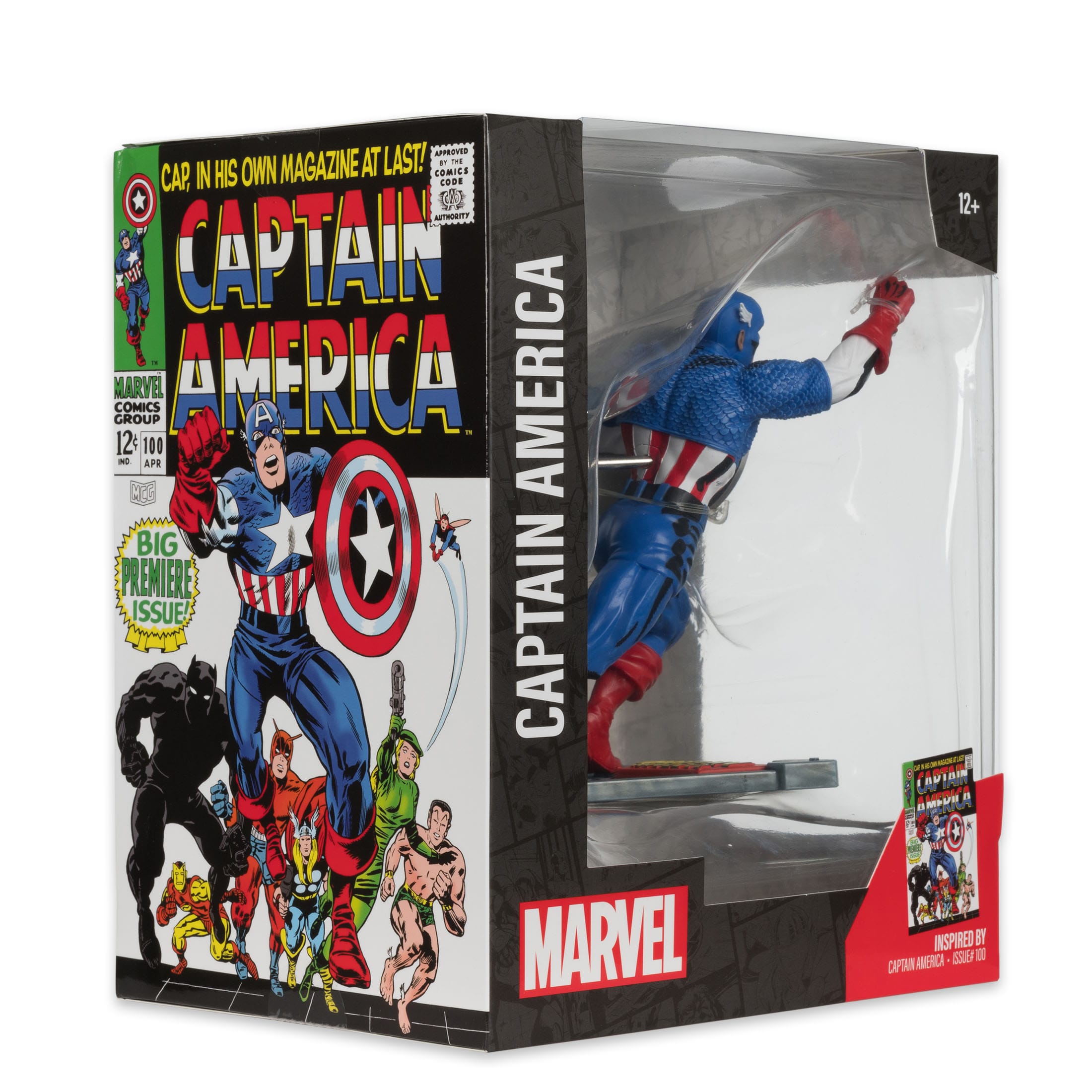 Marvel Collection: Captain America (Captain America #100) - 1:10 Statue-Statue-McFarlane Toys-Mighty Underground