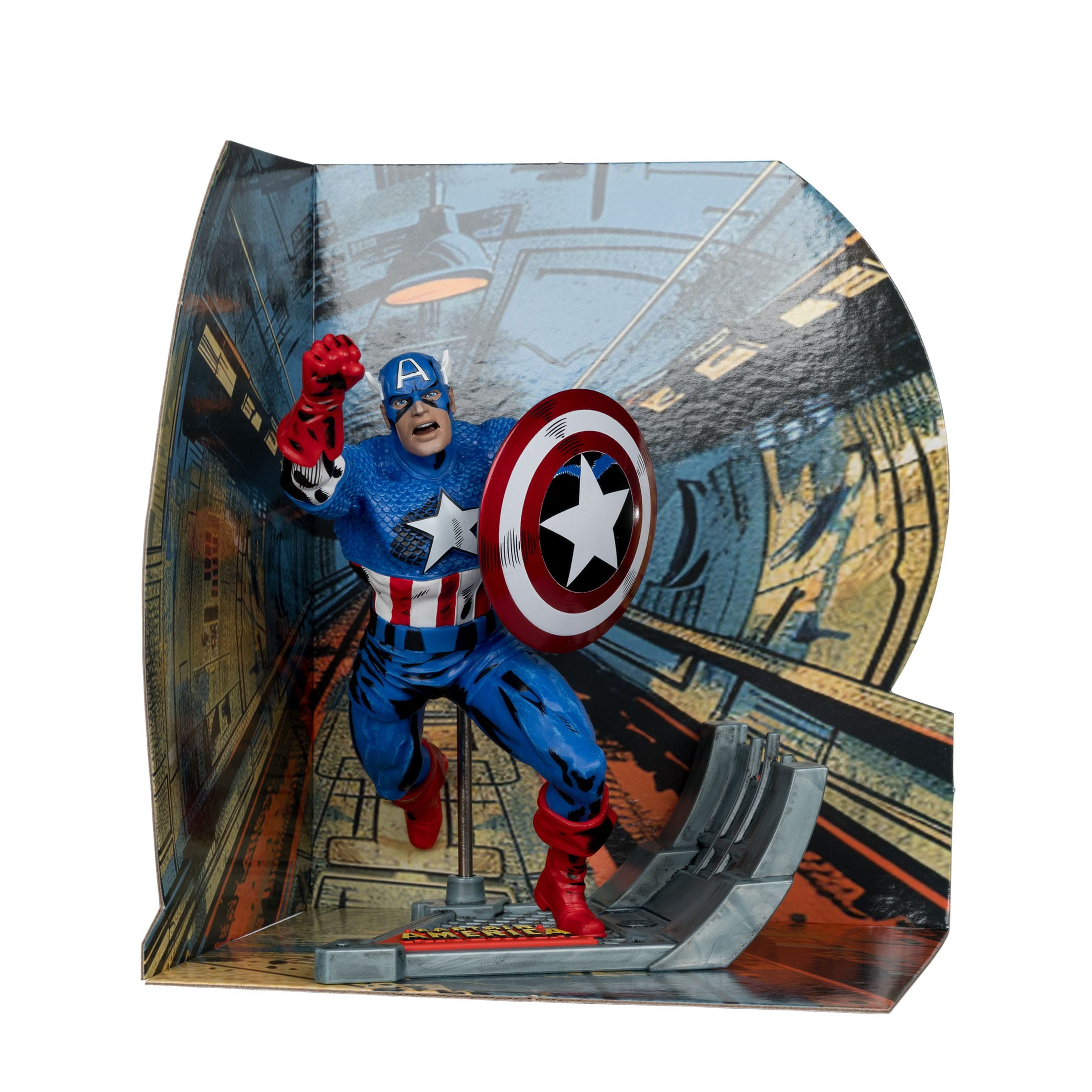 Marvel Collection: Captain America (Captain America #100) - 1:10 Statue-Statue-McFarlane Toys-Mighty Underground