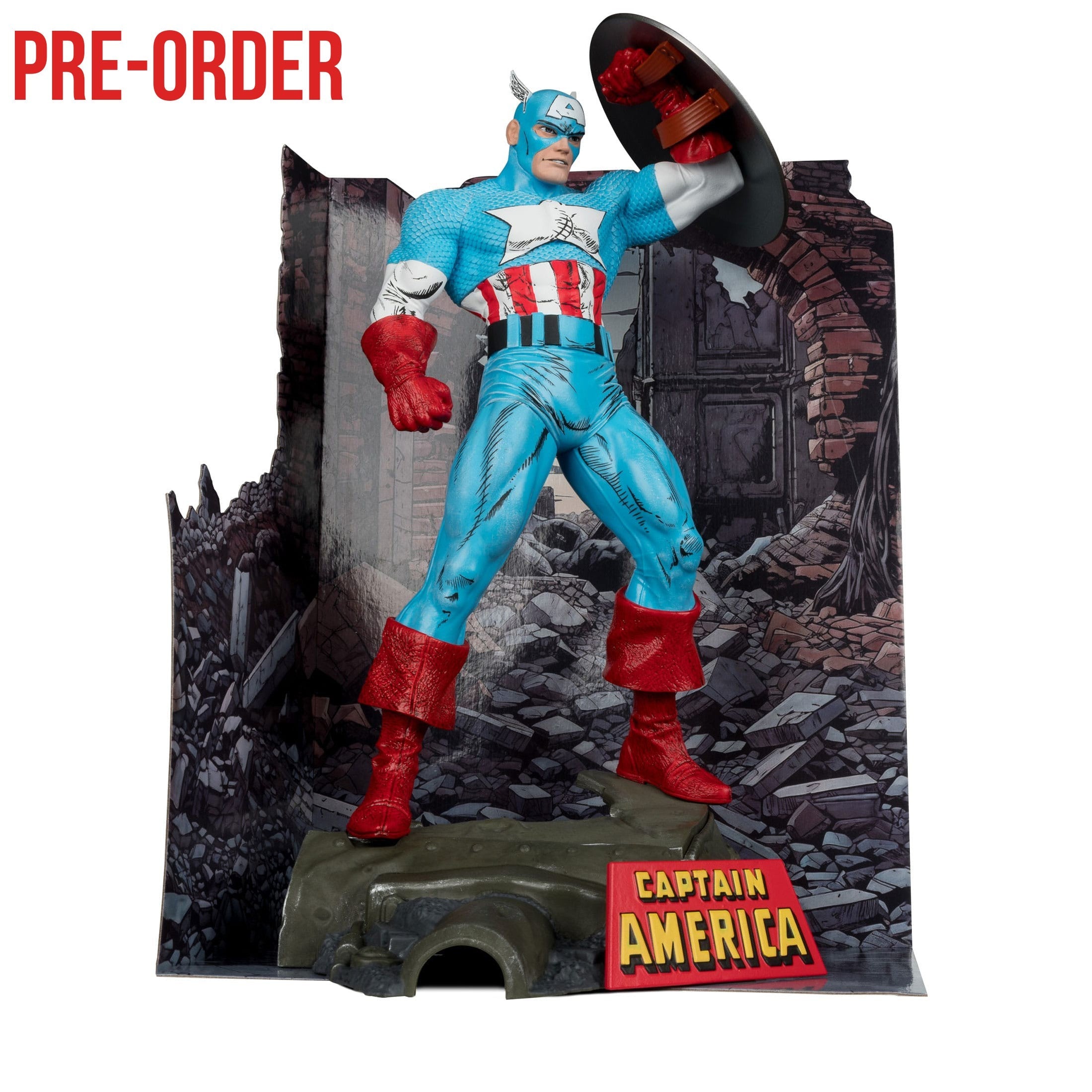 Marvel Collection: Captain America (The Amazing Spider-Man #323) - 30 cm Statue-Statue-McFarlane Toys-Mighty Underground