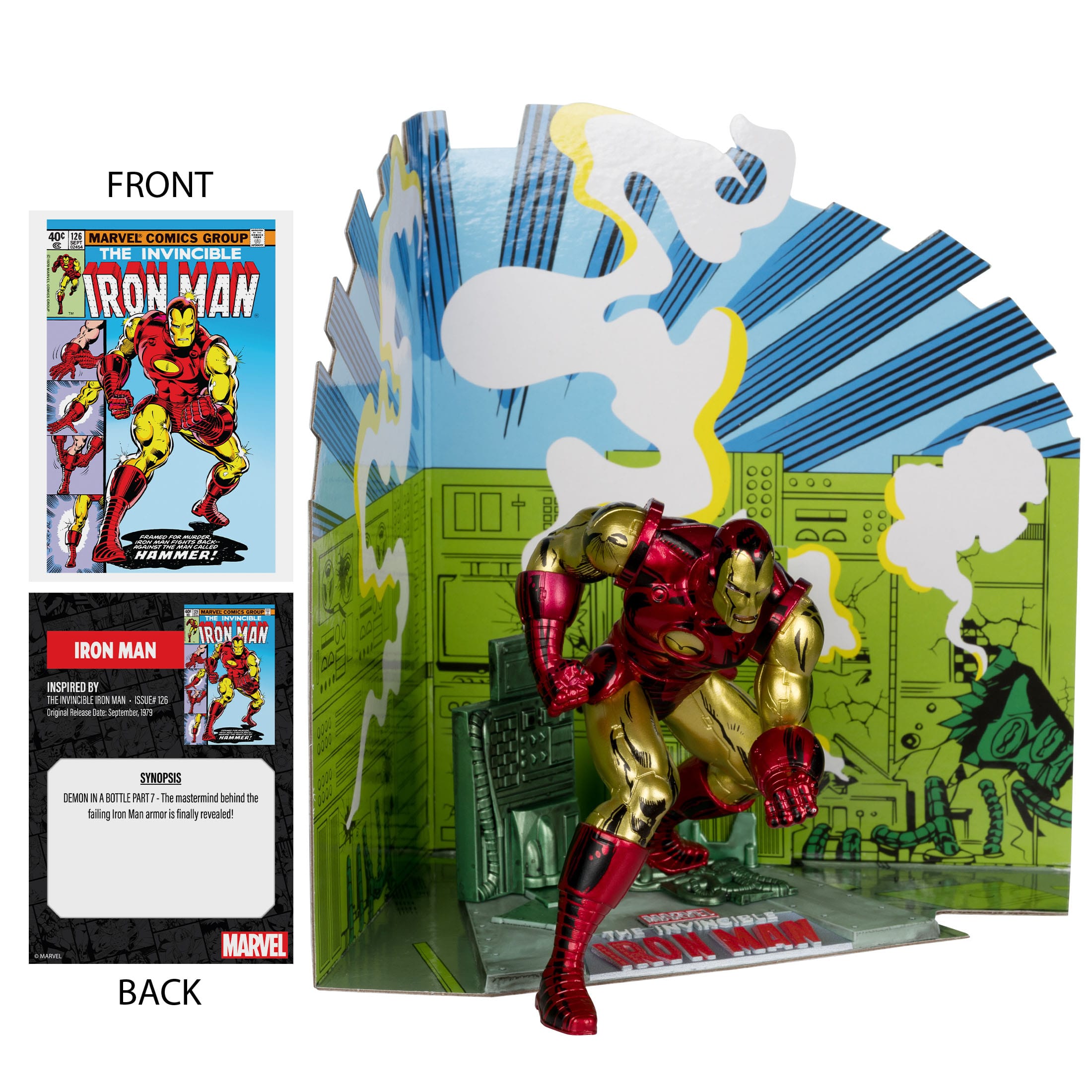 Marvel Collection: Iron Man (The Invincible Iron Man #126) - 1:10 Statue-Statue-McFarlane Toys-Mighty Underground