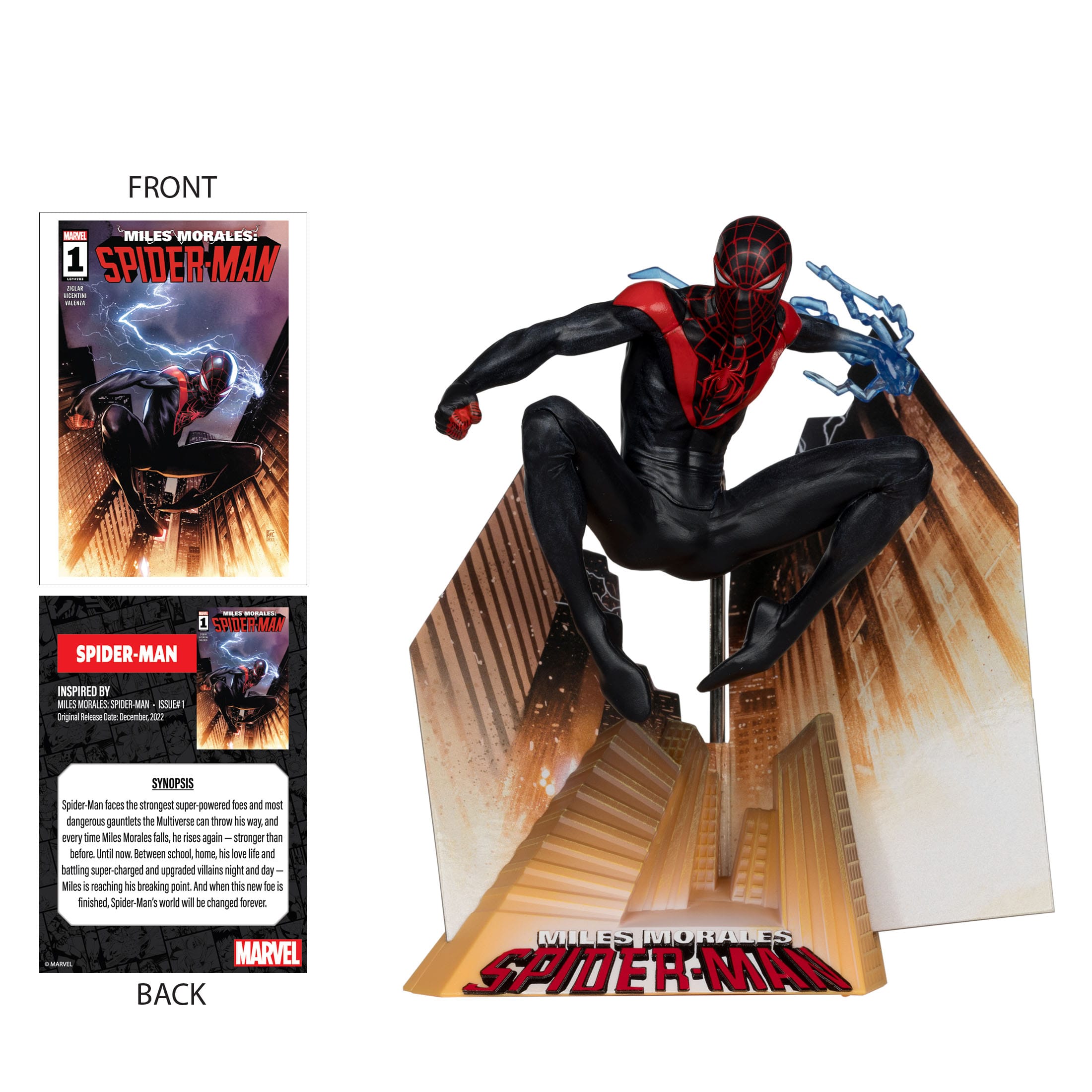 Marvel Collection: Miles Morales (Miles Morales: Spider-Man #1) - 1:10 Statue-Statue-McFarlane Toys-Mighty Underground