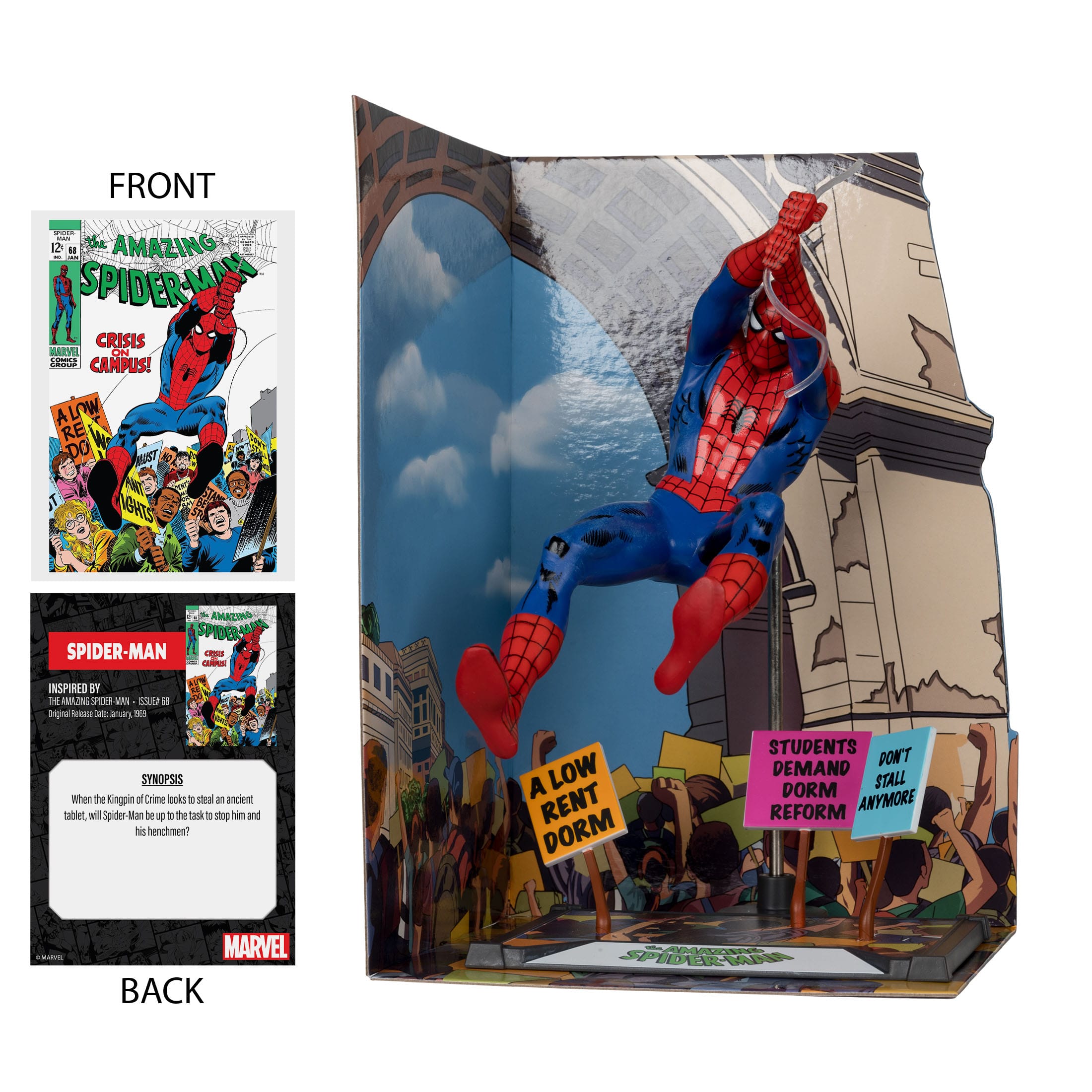 Marvel Collection: Spider-Man & Scene (The Amazing Spider-Man #68) - 1:10 Statue-Statue-McFarlane Toys-Mighty Underground