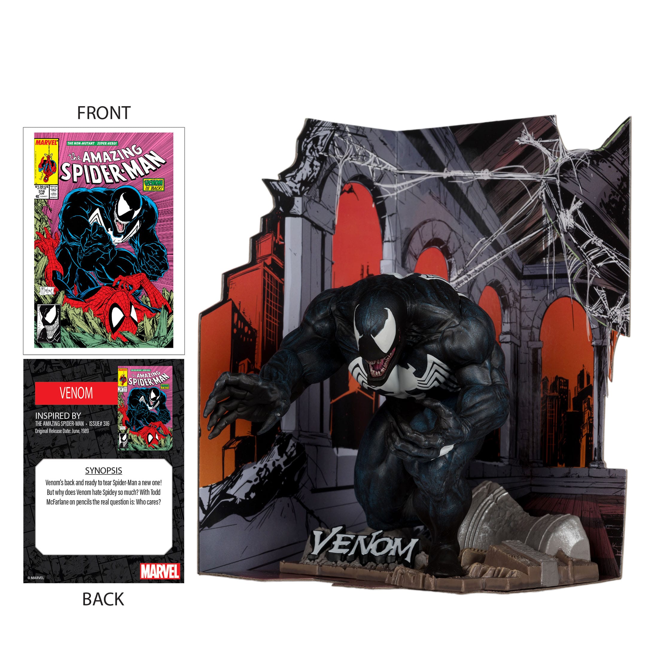 Marvel Collection: Venom (The Amazing Spider-Man #316) - 1:10 Statue-Statue-McFarlane Toys-Mighty Underground