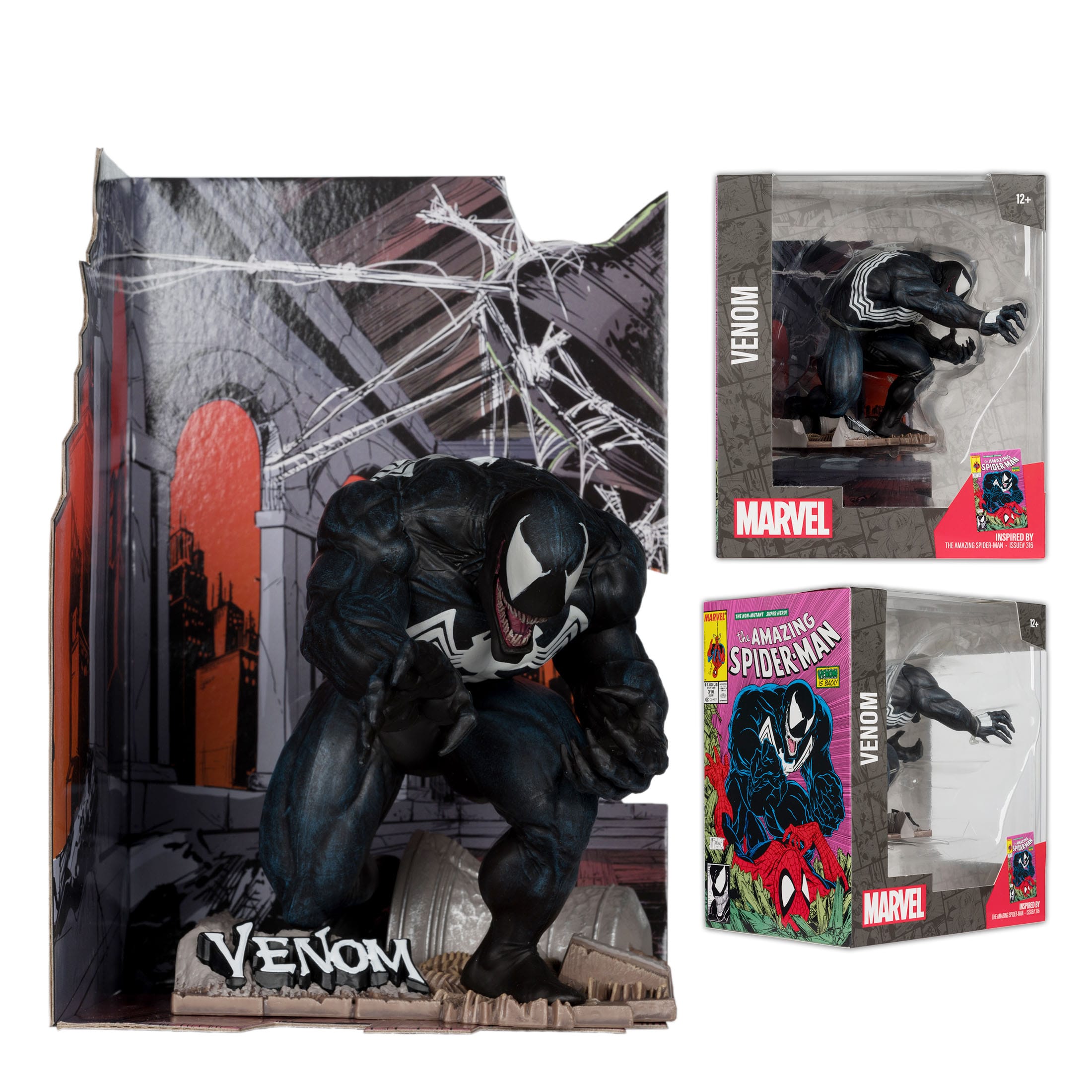 Marvel Collection: Venom (The Amazing Spider-Man #316) - 1:10 Statue-Statue-McFarlane Toys-Mighty Underground