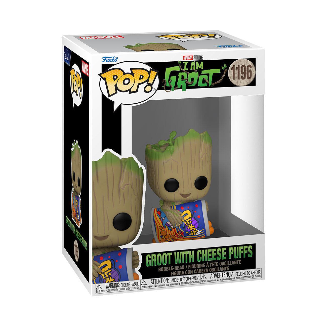 Marvel: Groot with Cheese Puffs - Pop #1196-POP! + Funkos-Funko-Mighty Underground