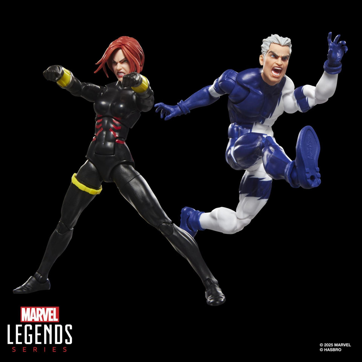 Marvel Legends: Black Widow & Quicksilver (Avengers)-Actionfiguren-Hasbro-Mighty Underground