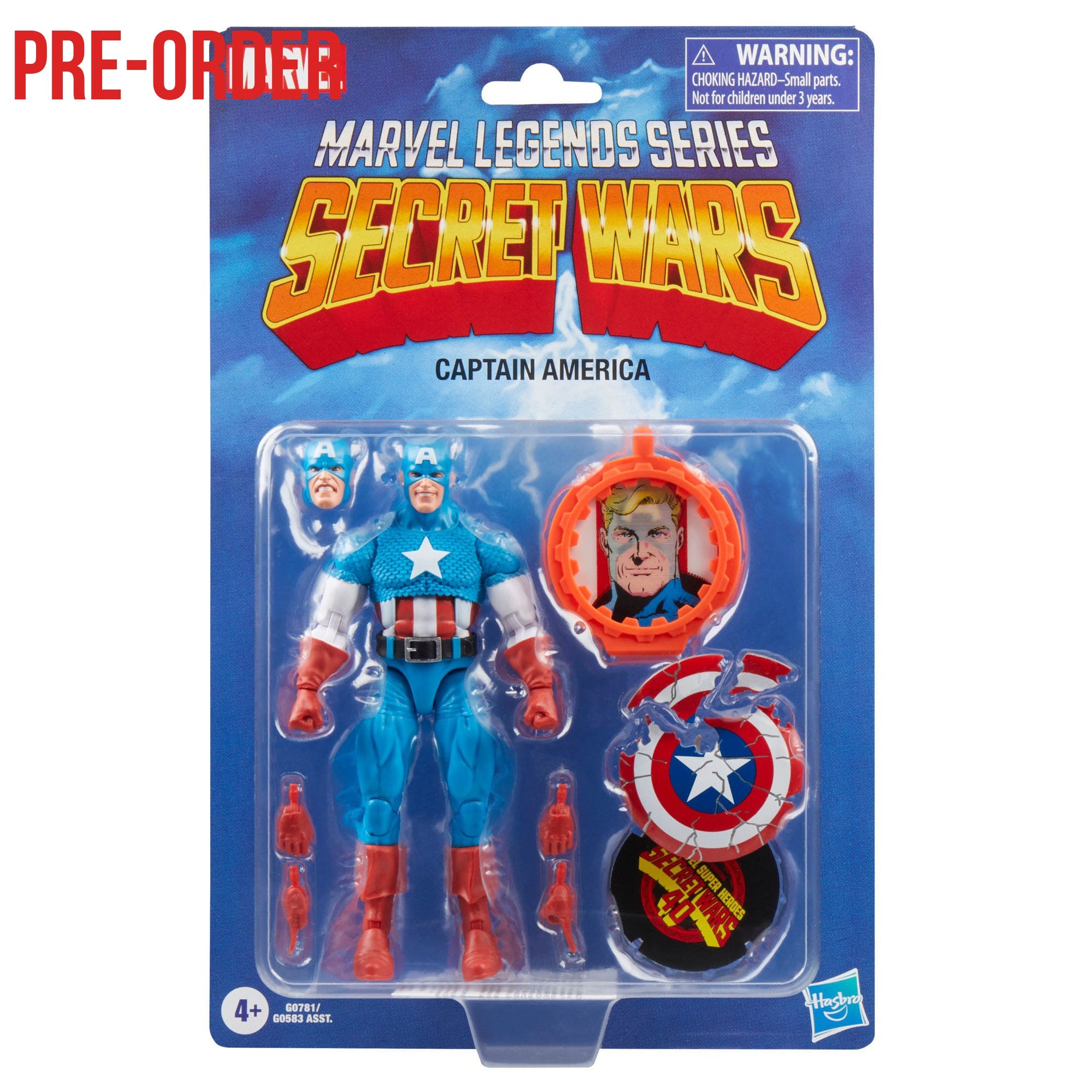 Marvel Legends: Captain America (Secret Wars, Retro)-Actionfiguren-Hasbro-Mighty Underground