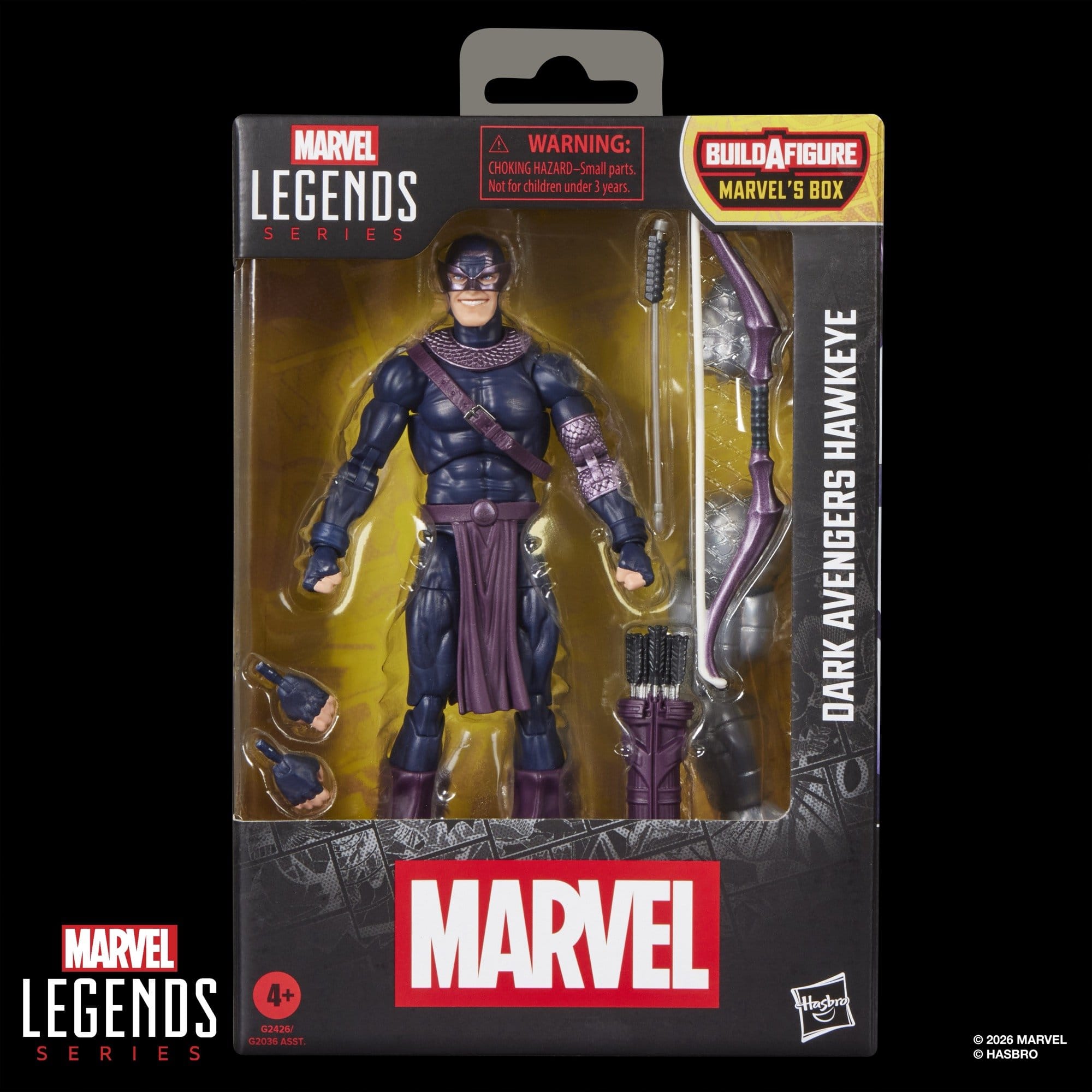 Marvel Legends: Dark Avengers Hawkeye (BAF: Marvel's Box)-Actionfiguren-Hasbro-Mighty Underground