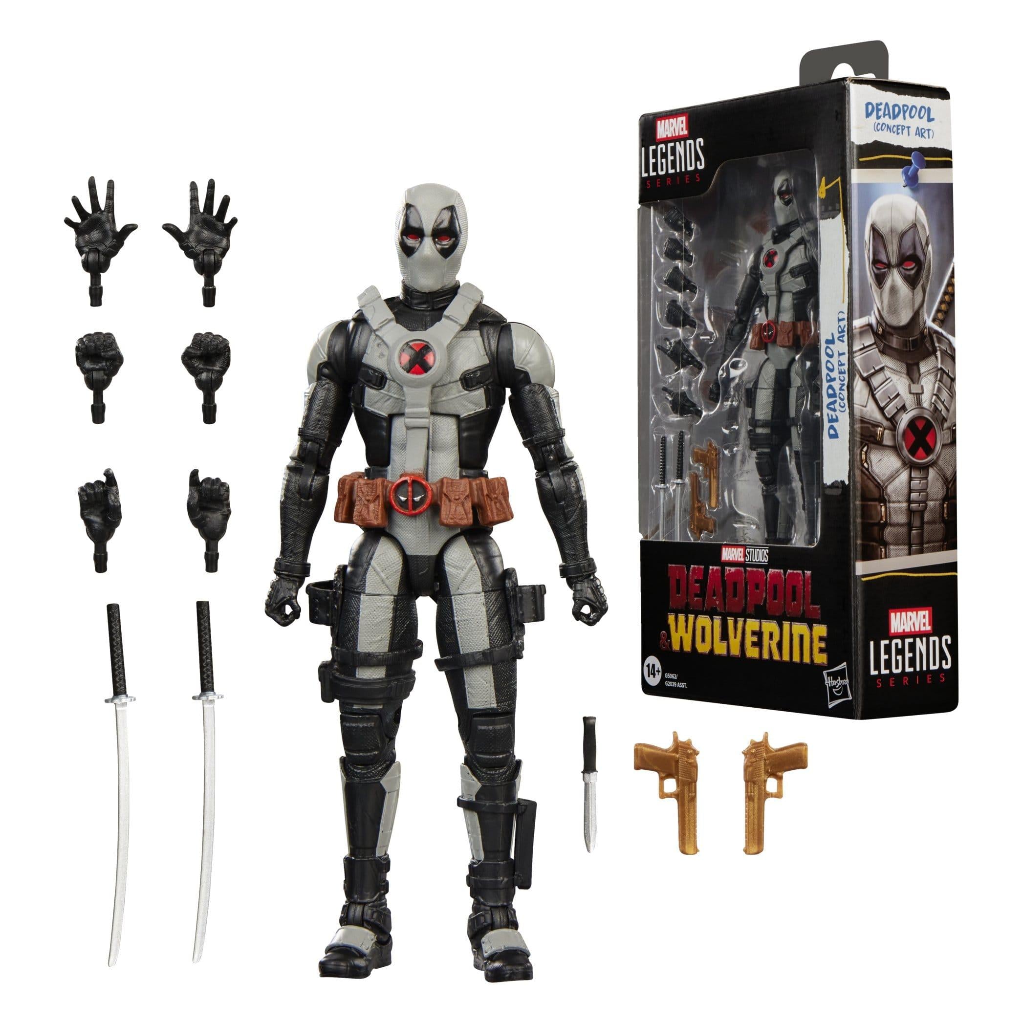 Marvel Legends: Deadpool (Concept Art) (Deadpool & Wolverine)-Actionfiguren-Hasbro-Mighty Underground