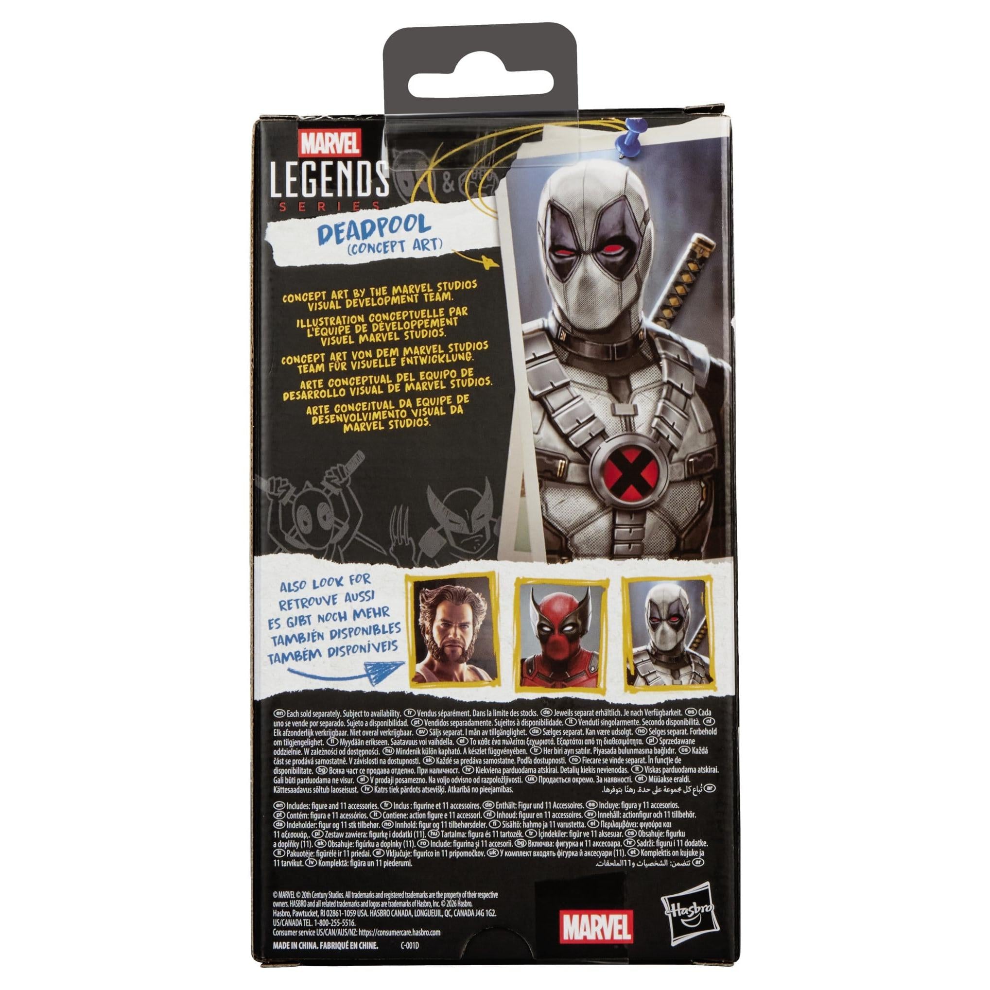 Marvel Legends: Deadpool (Concept Art) (Deadpool & Wolverine)-Actionfiguren-Hasbro-Mighty Underground