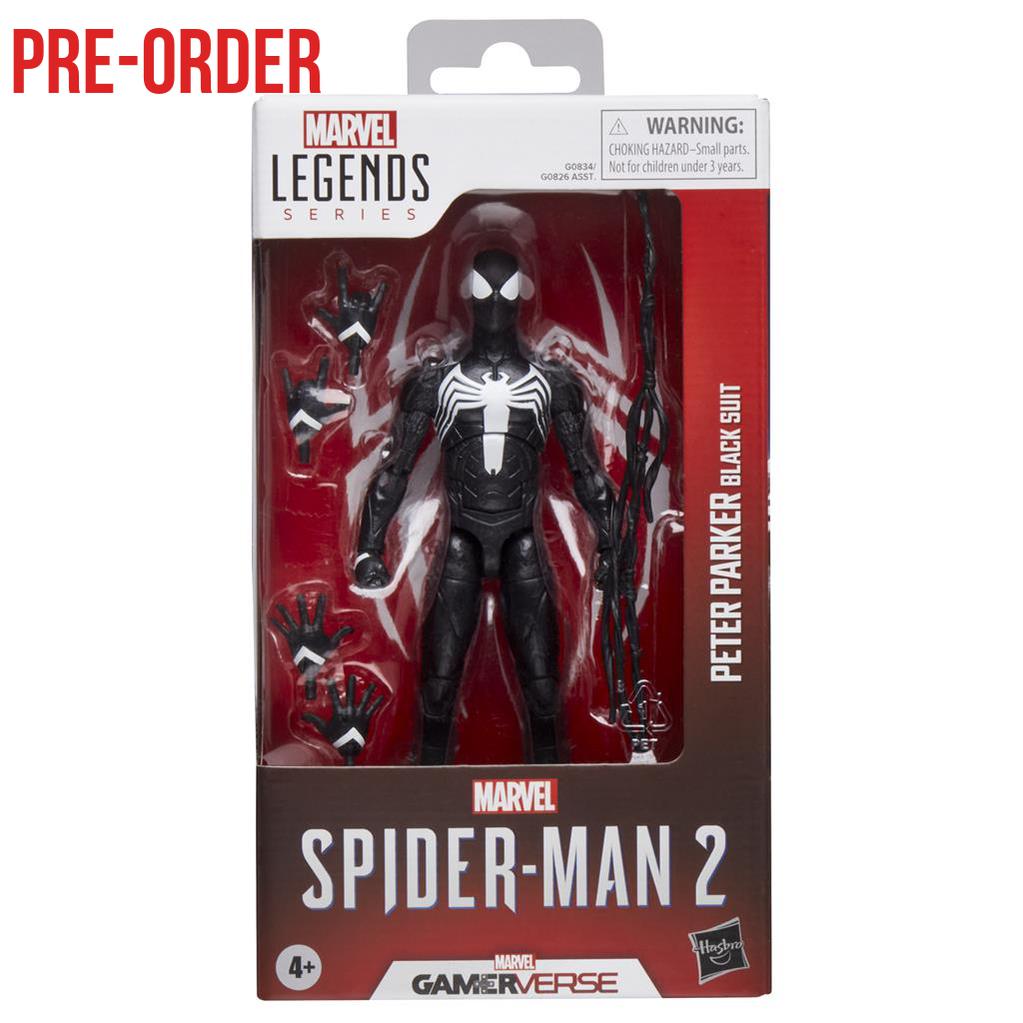 Marvel Legends Gamerverse: Peter Parker Black Suit (Spider-Man 2)-Actionfiguren-Hasbro-Mighty Underground