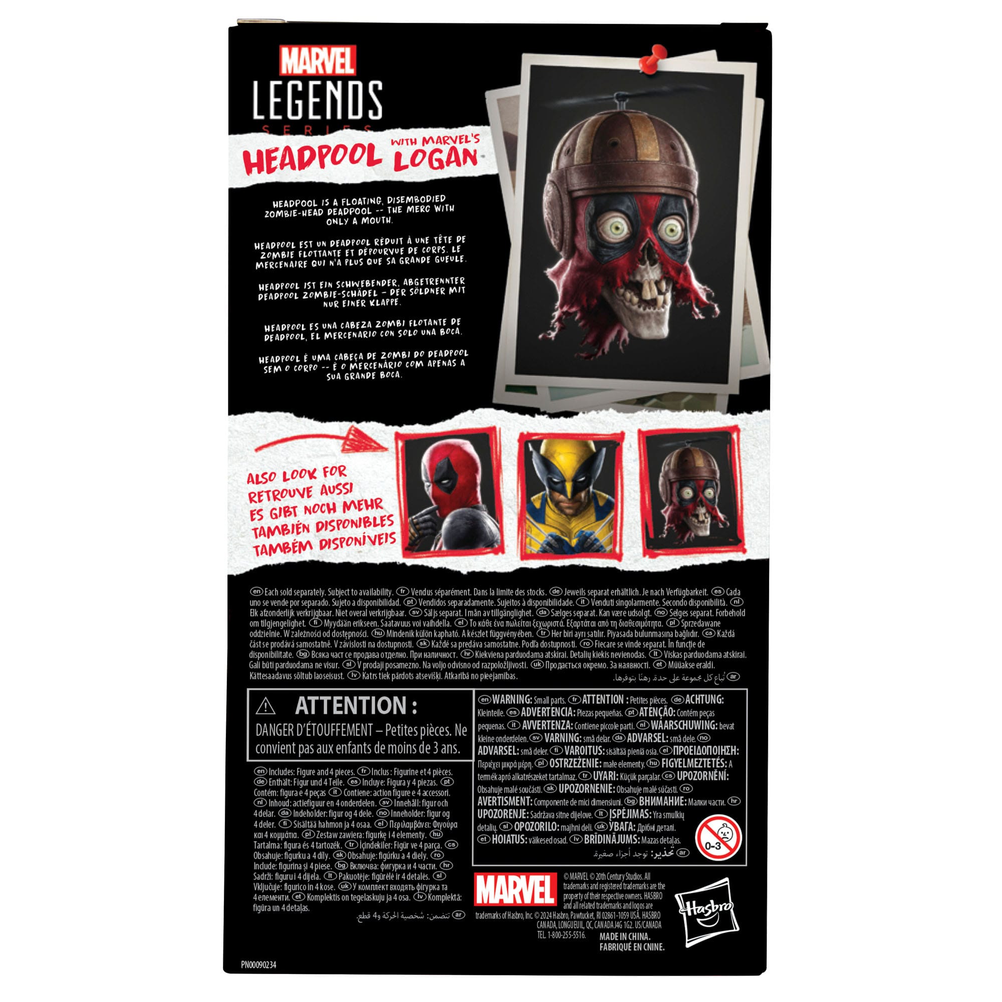 Marvel Legends: Headpool with Logan (Deadpool & Wolverine)-Actionfiguren-Hasbro-Mighty Underground