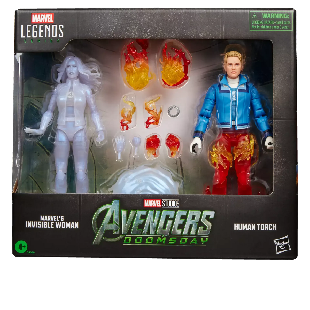 Marvel Legends: Human Torch & Invisible Woman (Doomsday)-Actionfiguren-Hasbro-Mighty Underground