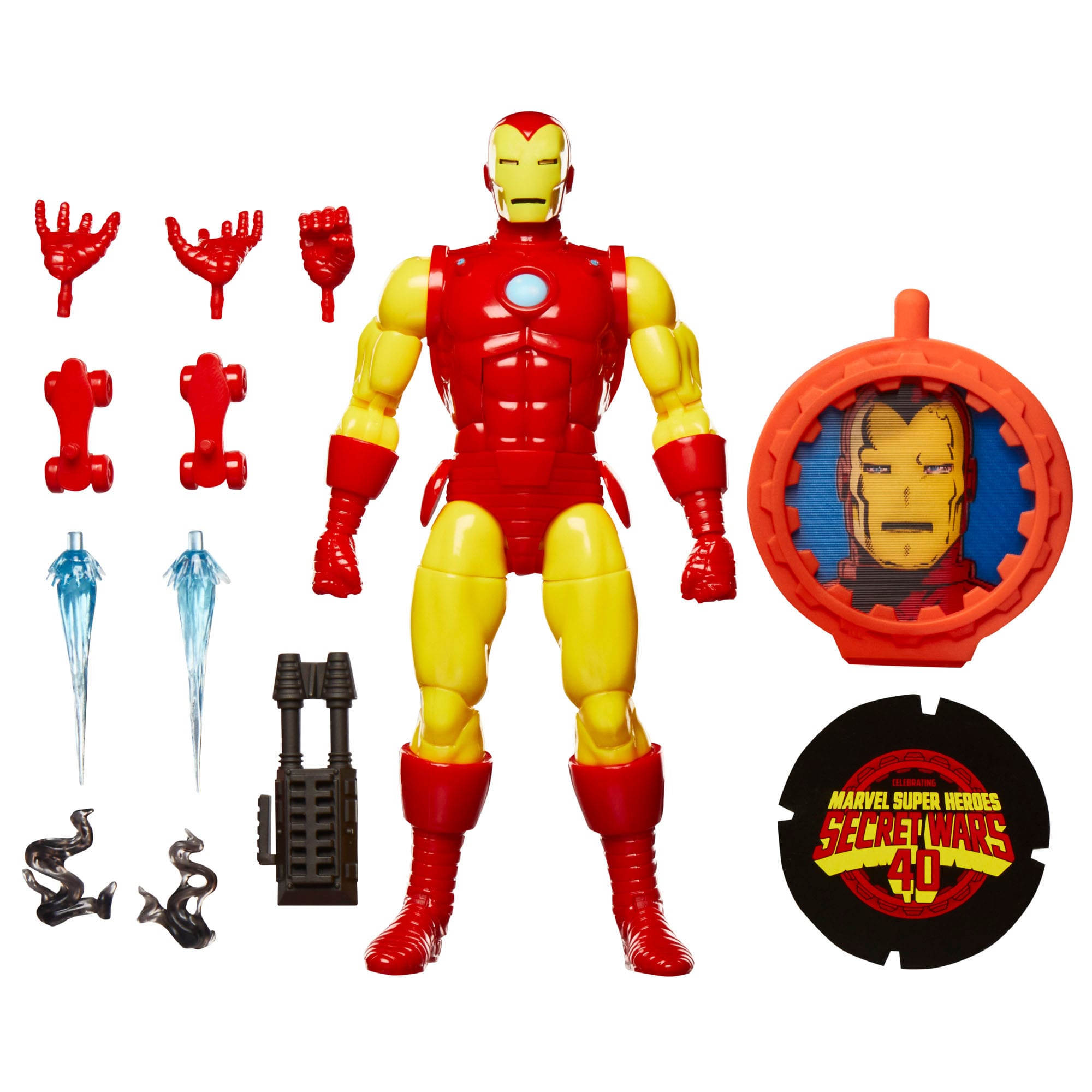 Marvel Legends: Iron Man (Secret Wars, Retro)-Actionfiguren-Hasbro-Mighty Underground